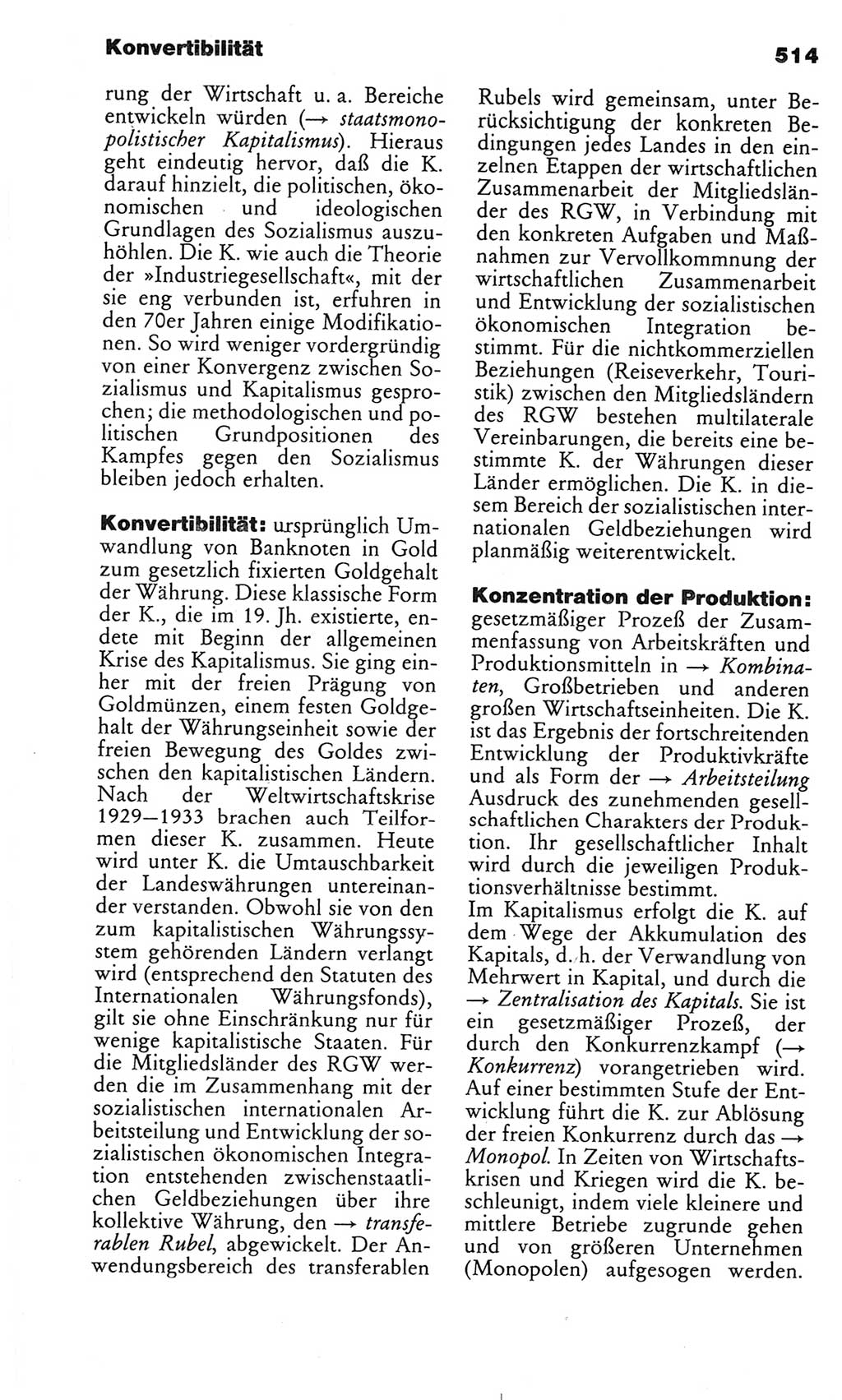 Kleines politisches Wörterbuch [Deutsche Demokratische Republik (DDR)] 1986, Seite 514 (Kl. pol. Wb. DDR 1986, S. 514)