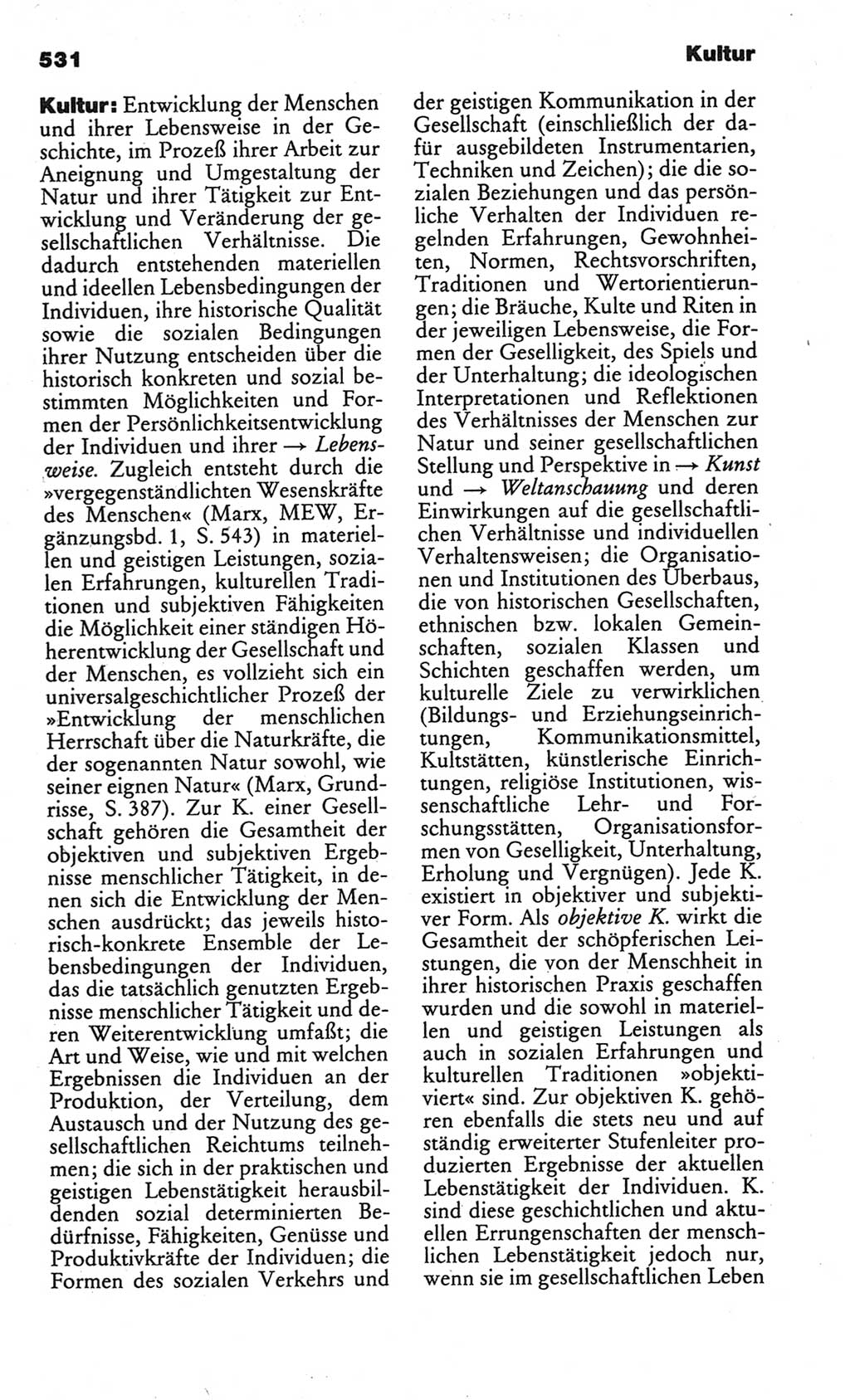 Kleines politisches Wörterbuch [Deutsche Demokratische Republik (DDR)] 1986, Seite 531 (Kl. pol. Wb. DDR 1986, S. 531)