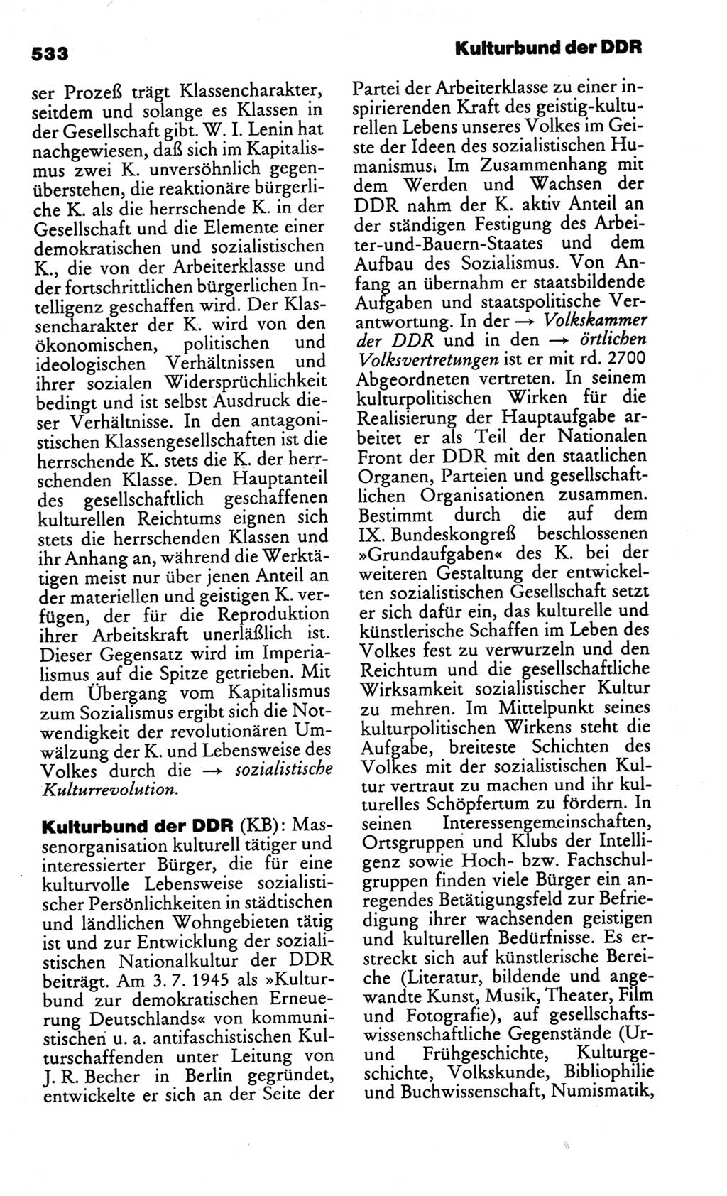 Kleines politisches Wörterbuch [Deutsche Demokratische Republik (DDR)] 1986, Seite 533 (Kl. pol. Wb. DDR 1986, S. 533)