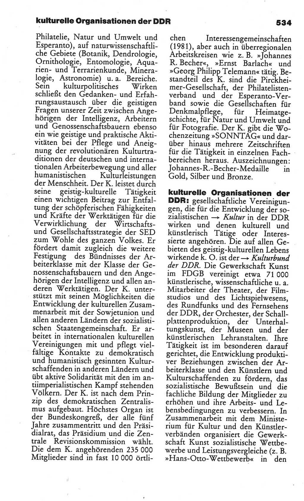 Kleines politisches Wörterbuch [Deutsche Demokratische Republik (DDR)] 1986, Seite 534 (Kl. pol. Wb. DDR 1986, S. 534)