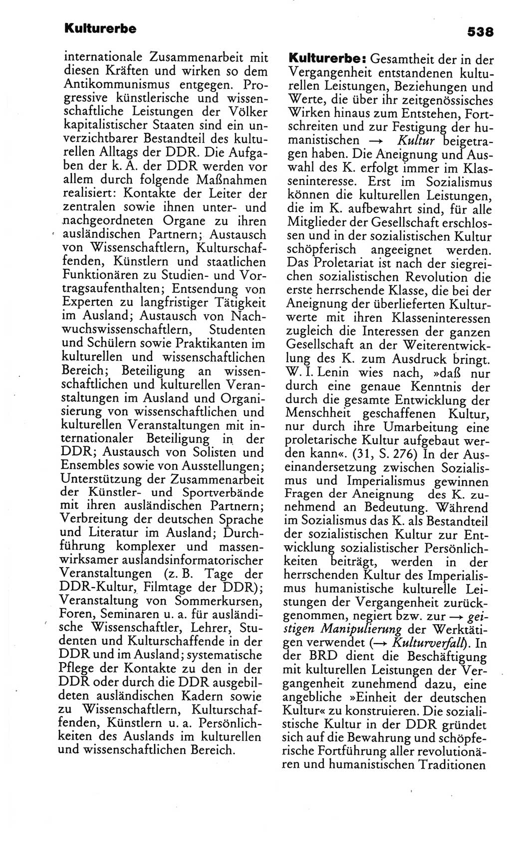 Kleines politisches Wörterbuch [Deutsche Demokratische Republik (DDR)] 1986, Seite 538 (Kl. pol. Wb. DDR 1986, S. 538)