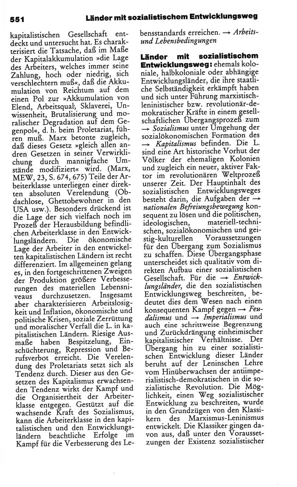Kleines politisches Wörterbuch [Deutsche Demokratische Republik (DDR)] 1986, Seite 551 (Kl. pol. Wb. DDR 1986, S. 551)