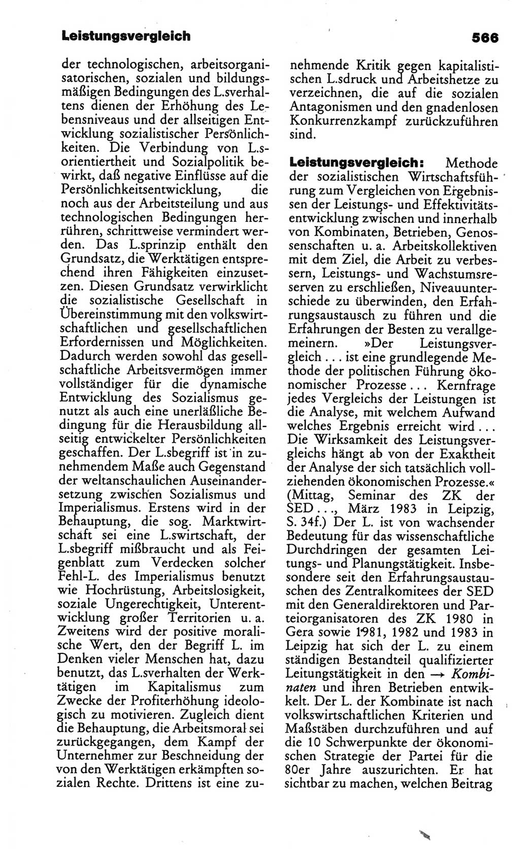 Kleines politisches Wörterbuch [Deutsche Demokratische Republik (DDR)] 1986, Seite 566 (Kl. pol. Wb. DDR 1986, S. 566)