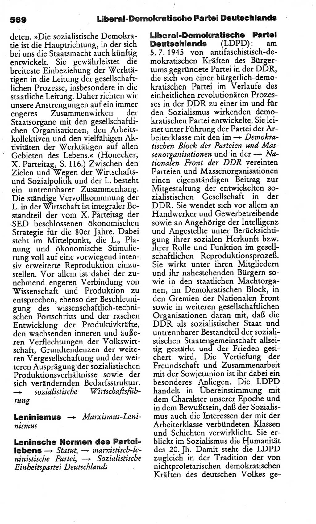 Kleines politisches Wörterbuch [Deutsche Demokratische Republik (DDR)] 1986, Seite 569 (Kl. pol. Wb. DDR 1986, S. 569)