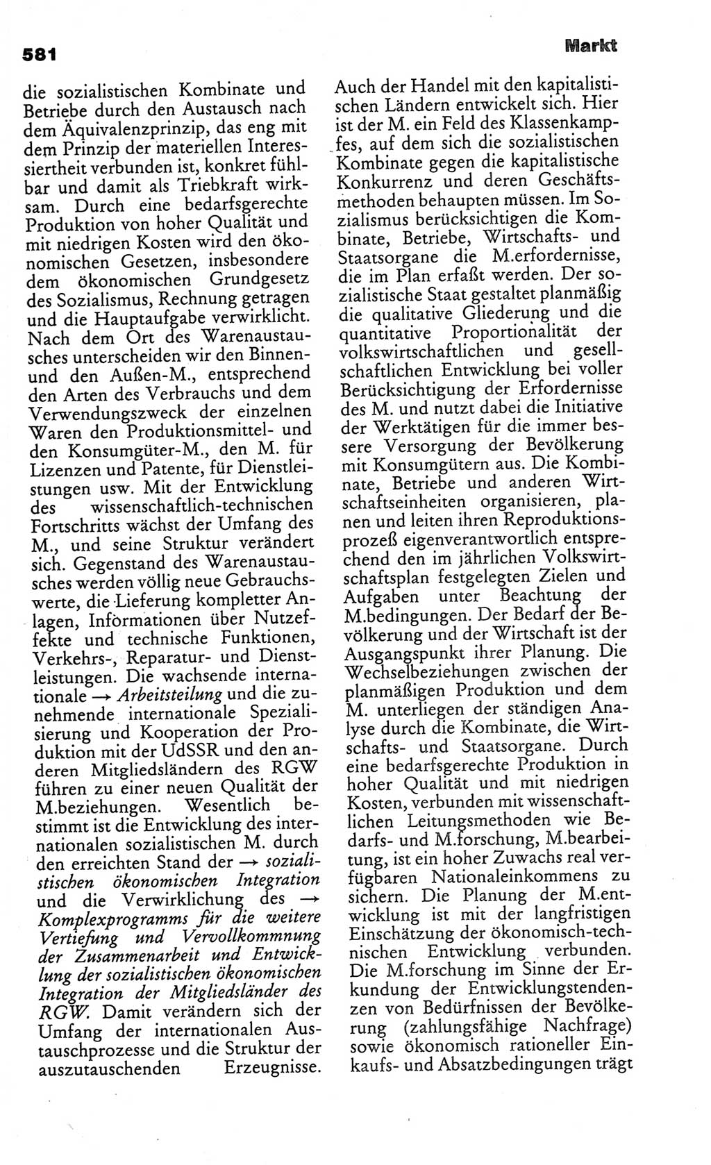 Kleines politisches Wörterbuch [Deutsche Demokratische Republik (DDR)] 1986, Seite 581 (Kl. pol. Wb. DDR 1986, S. 581)