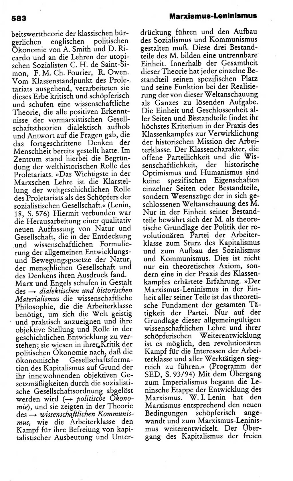 Kleines politisches Wörterbuch [Deutsche Demokratische Republik (DDR)] 1986, Seite 583 (Kl. pol. Wb. DDR 1986, S. 583)