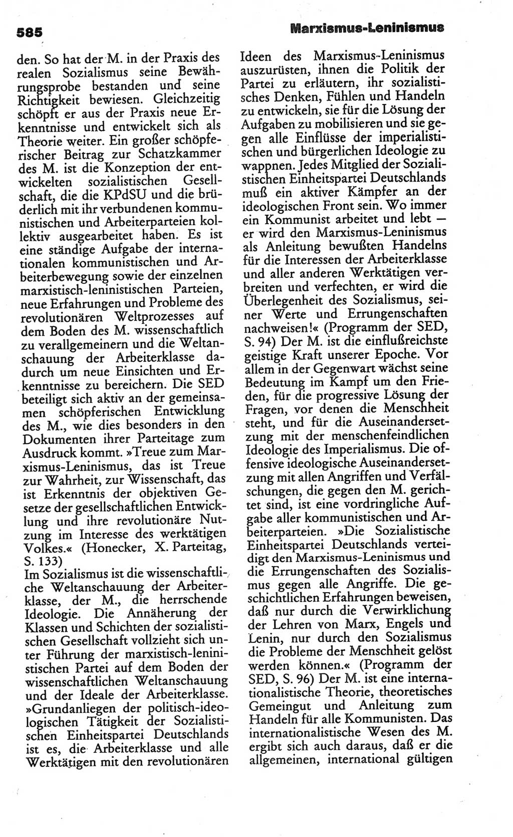 Kleines politisches Wörterbuch [Deutsche Demokratische Republik (DDR)] 1986, Seite 585 (Kl. pol. Wb. DDR 1986, S. 585)