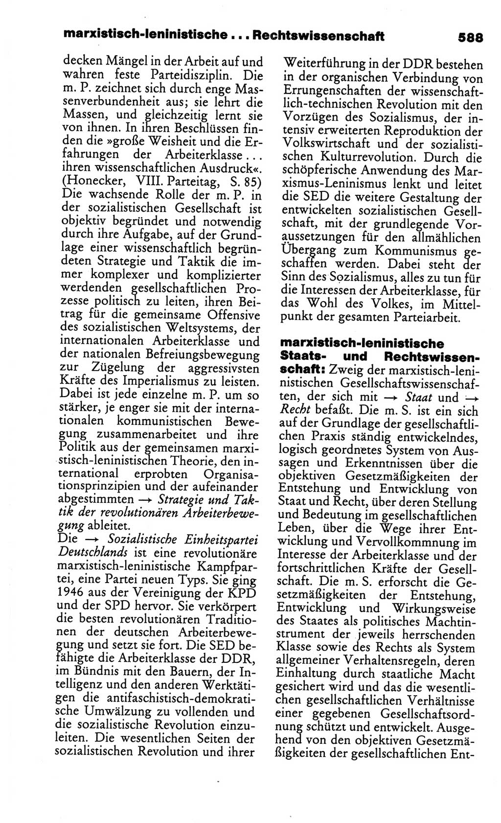 Kleines politisches Wörterbuch [Deutsche Demokratische Republik (DDR)] 1986, Seite 588 (Kl. pol. Wb. DDR 1986, S. 588)