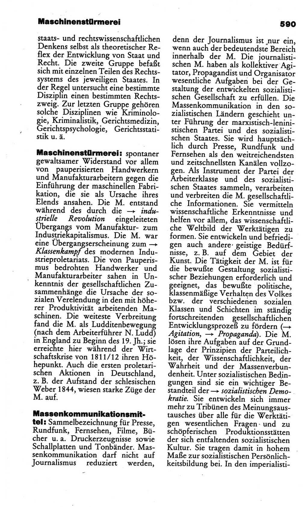 Kleines politisches Wörterbuch [Deutsche Demokratische Republik (DDR)] 1986, Seite 590 (Kl. pol. Wb. DDR 1986, S. 590)