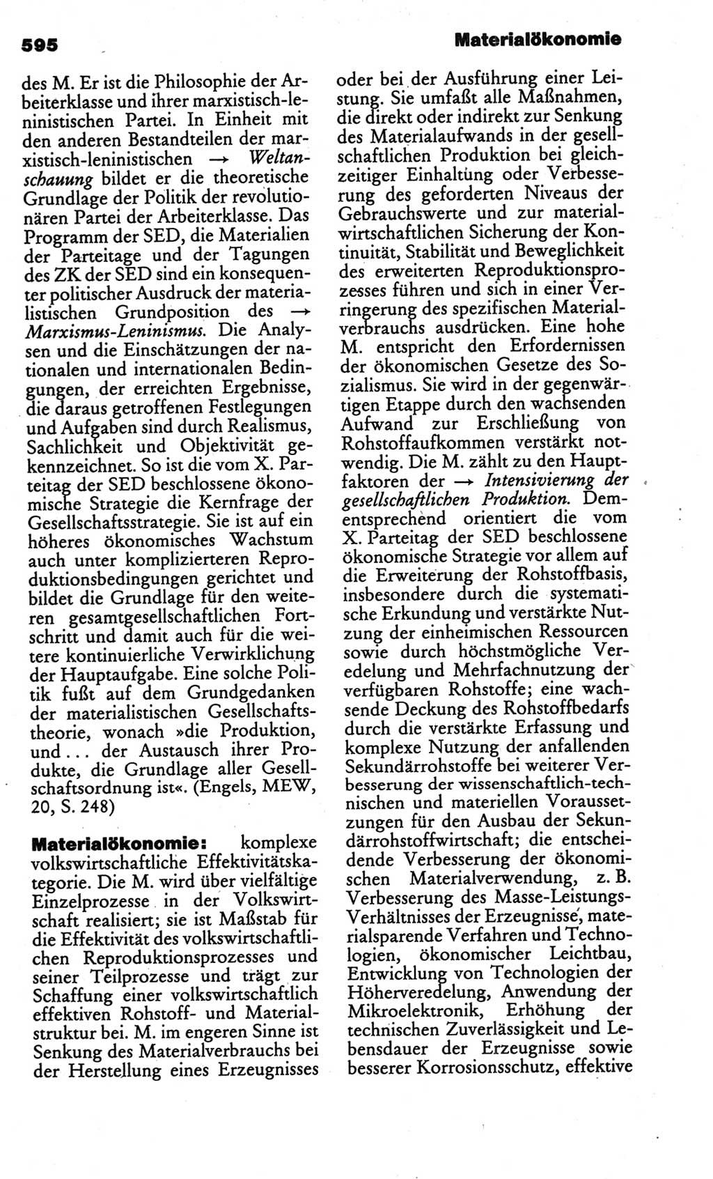 Kleines politisches Wörterbuch [Deutsche Demokratische Republik (DDR)] 1986, Seite 595 (Kl. pol. Wb. DDR 1986, S. 595)