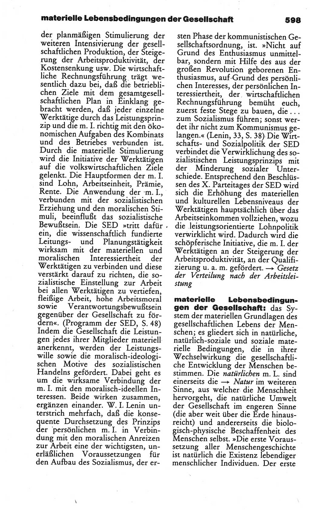 Kleines politisches Wörterbuch [Deutsche Demokratische Republik (DDR)] 1986, Seite 598 (Kl. pol. Wb. DDR 1986, S. 598)