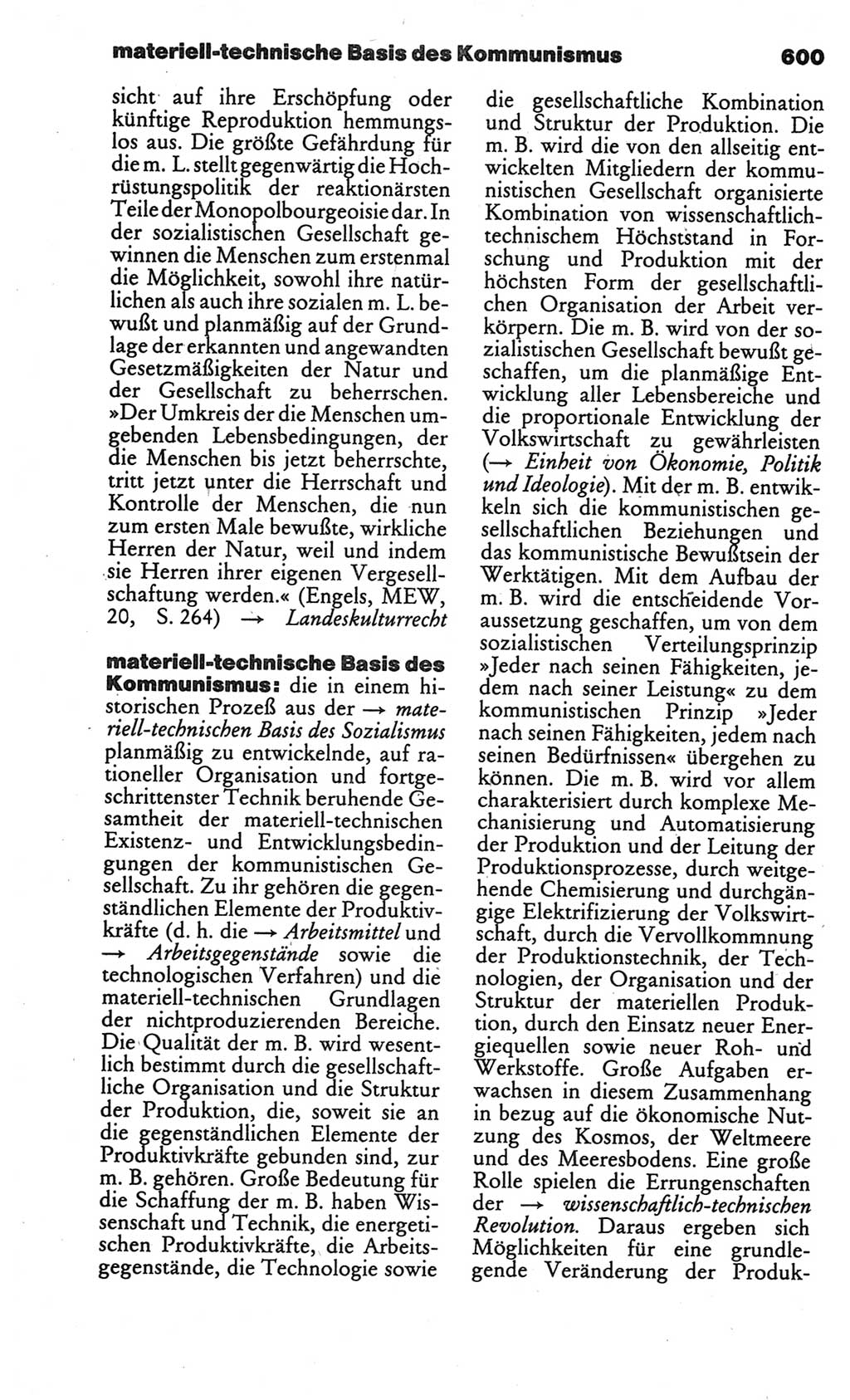Kleines politisches Wörterbuch [Deutsche Demokratische Republik (DDR)] 1986, Seite 600 (Kl. pol. Wb. DDR 1986, S. 600)