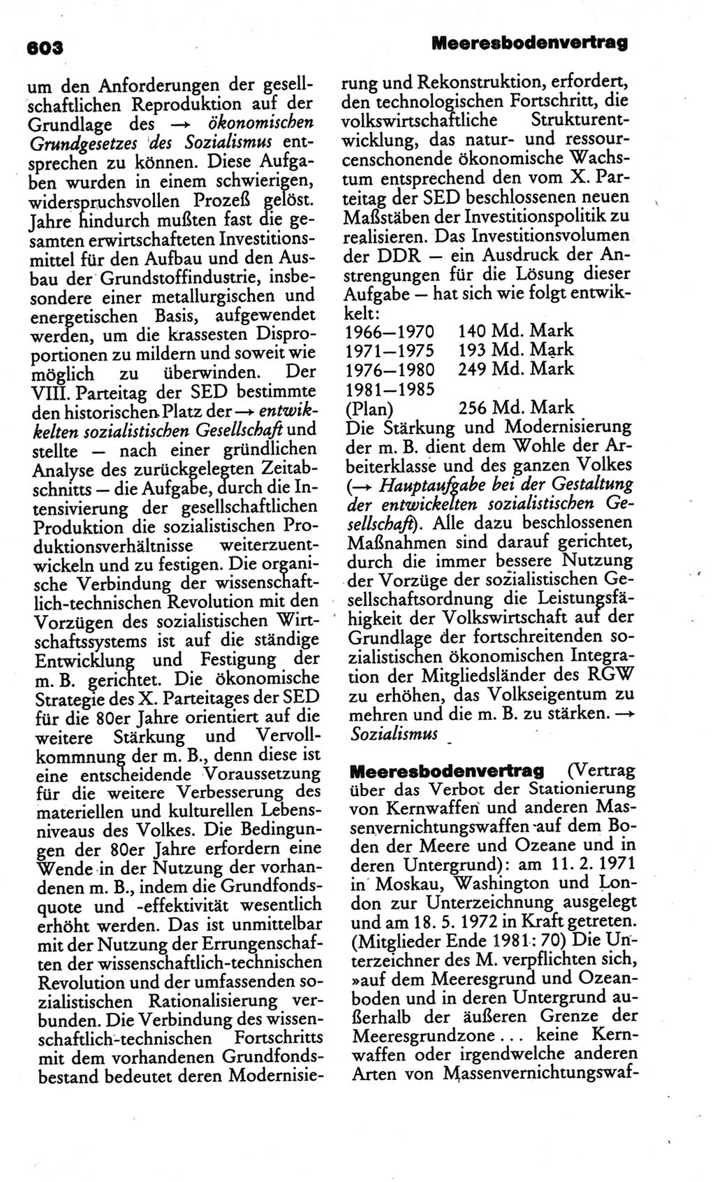 Kleines politisches Wörterbuch [Deutsche Demokratische Republik (DDR)] 1986, Seite 603 (Kl. pol. Wb. DDR 1986, S. 603)