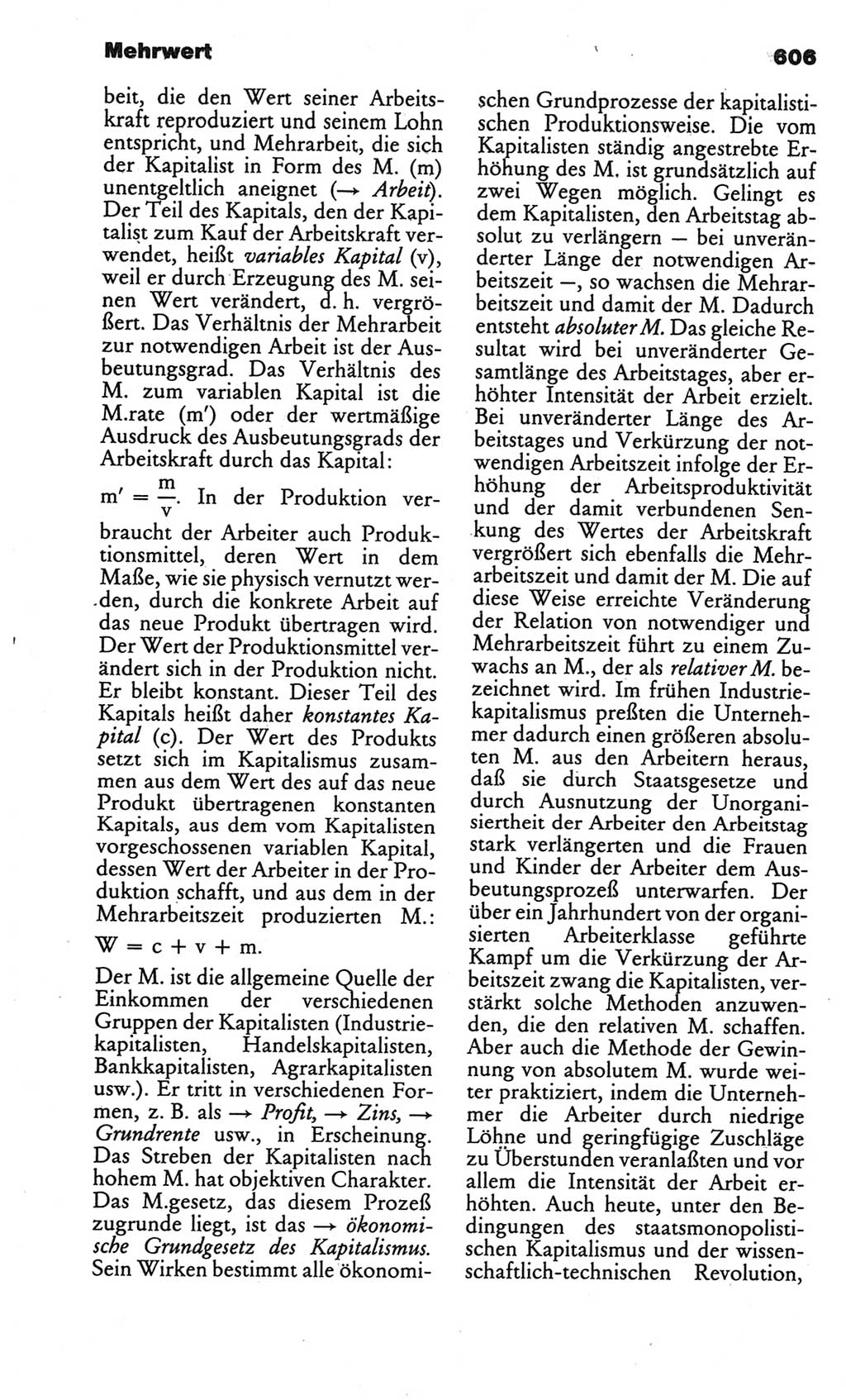 Kleines politisches Wörterbuch [Deutsche Demokratische Republik (DDR)] 1986, Seite 606 (Kl. pol. Wb. DDR 1986, S. 606)