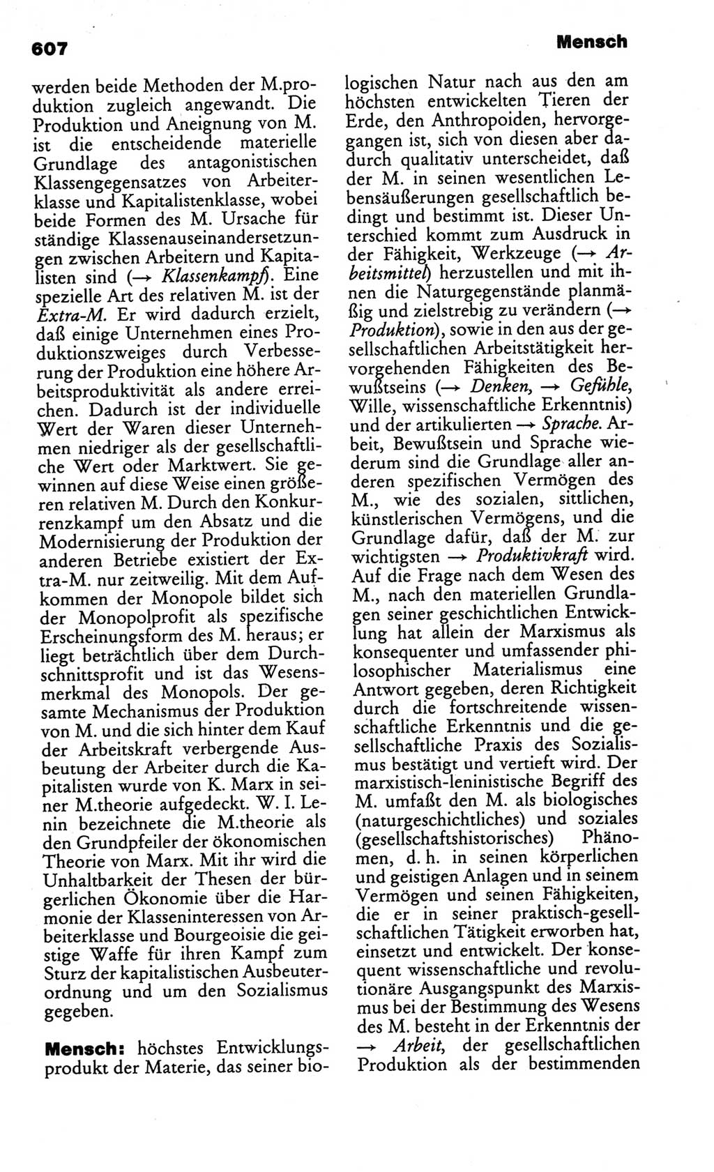 Kleines politisches Wörterbuch [Deutsche Demokratische Republik (DDR)] 1986, Seite 607 (Kl. pol. Wb. DDR 1986, S. 607)