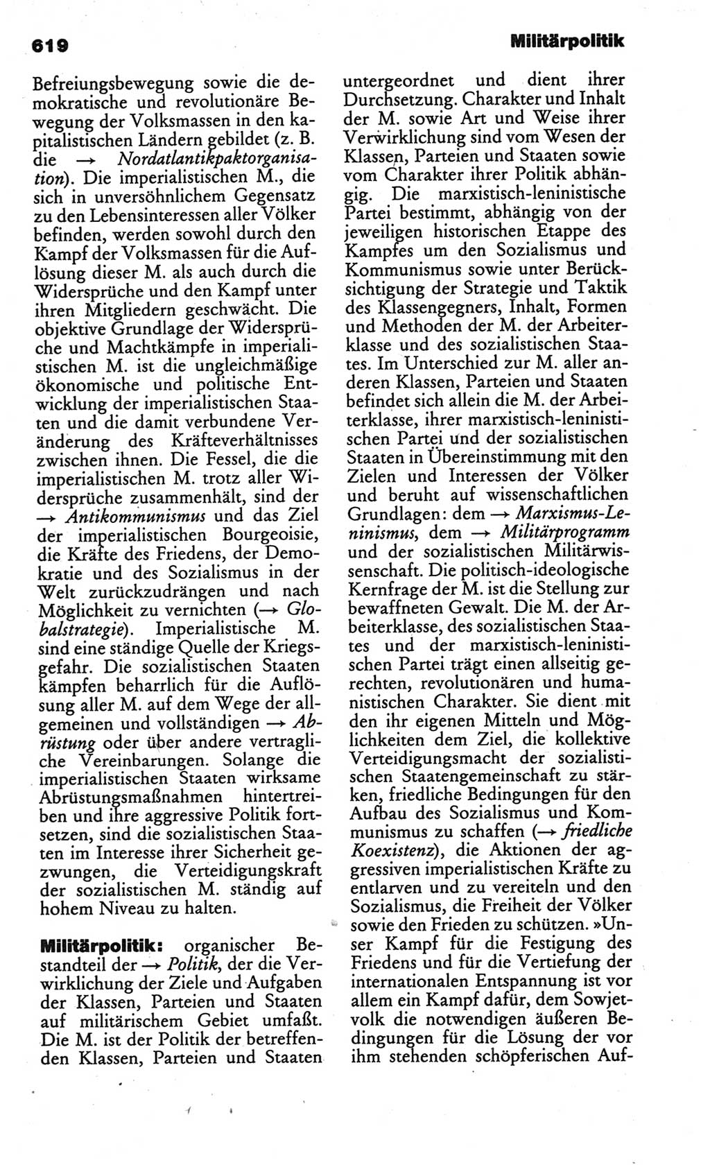 Kleines politisches Wörterbuch [Deutsche Demokratische Republik (DDR)] 1986, Seite 619 (Kl. pol. Wb. DDR 1986, S. 619)