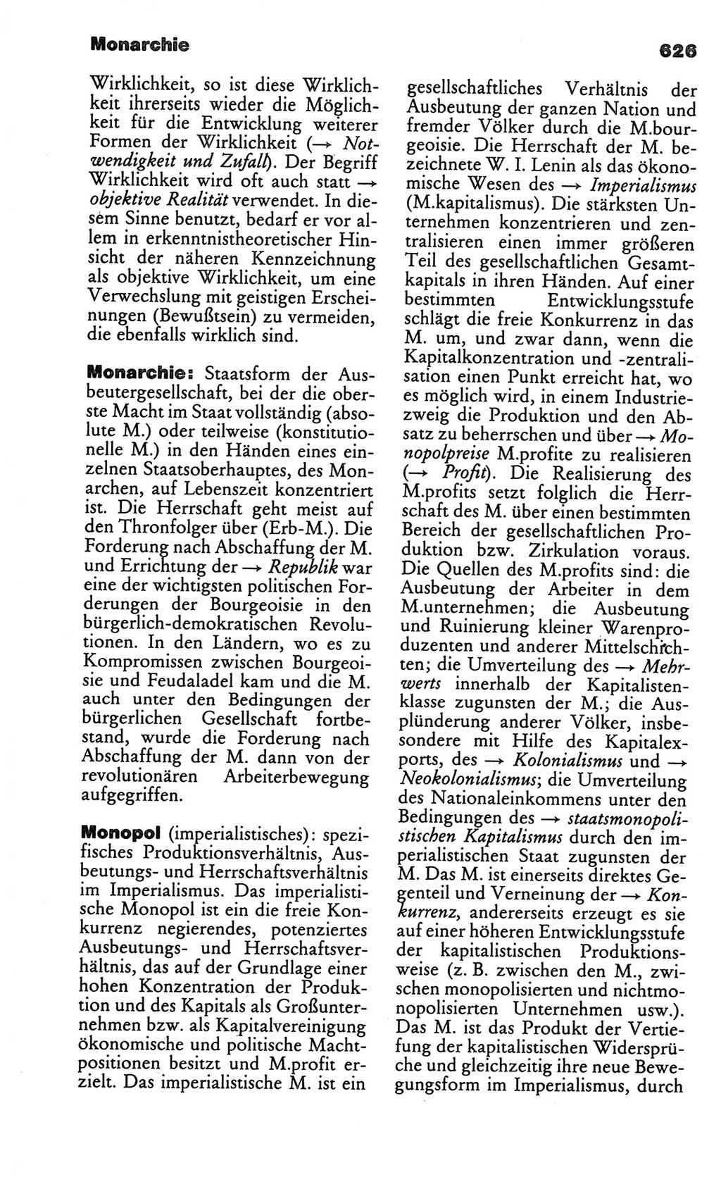 Kleines politisches Wörterbuch [Deutsche Demokratische Republik (DDR)] 1986, Seite 626 (Kl. pol. Wb. DDR 1986, S. 626)