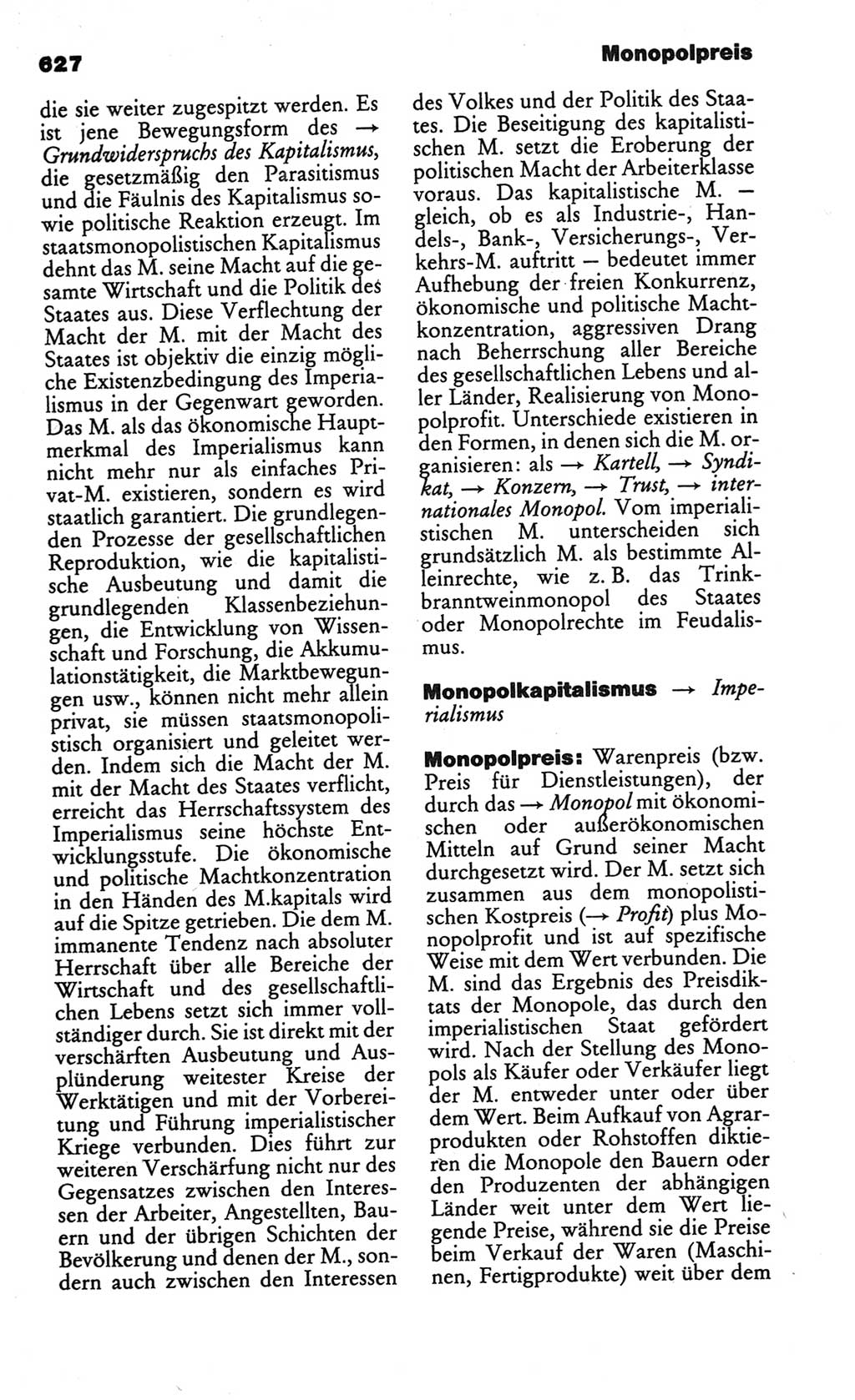 Kleines politisches Wörterbuch [Deutsche Demokratische Republik (DDR)] 1986, Seite 627 (Kl. pol. Wb. DDR 1986, S. 627)
