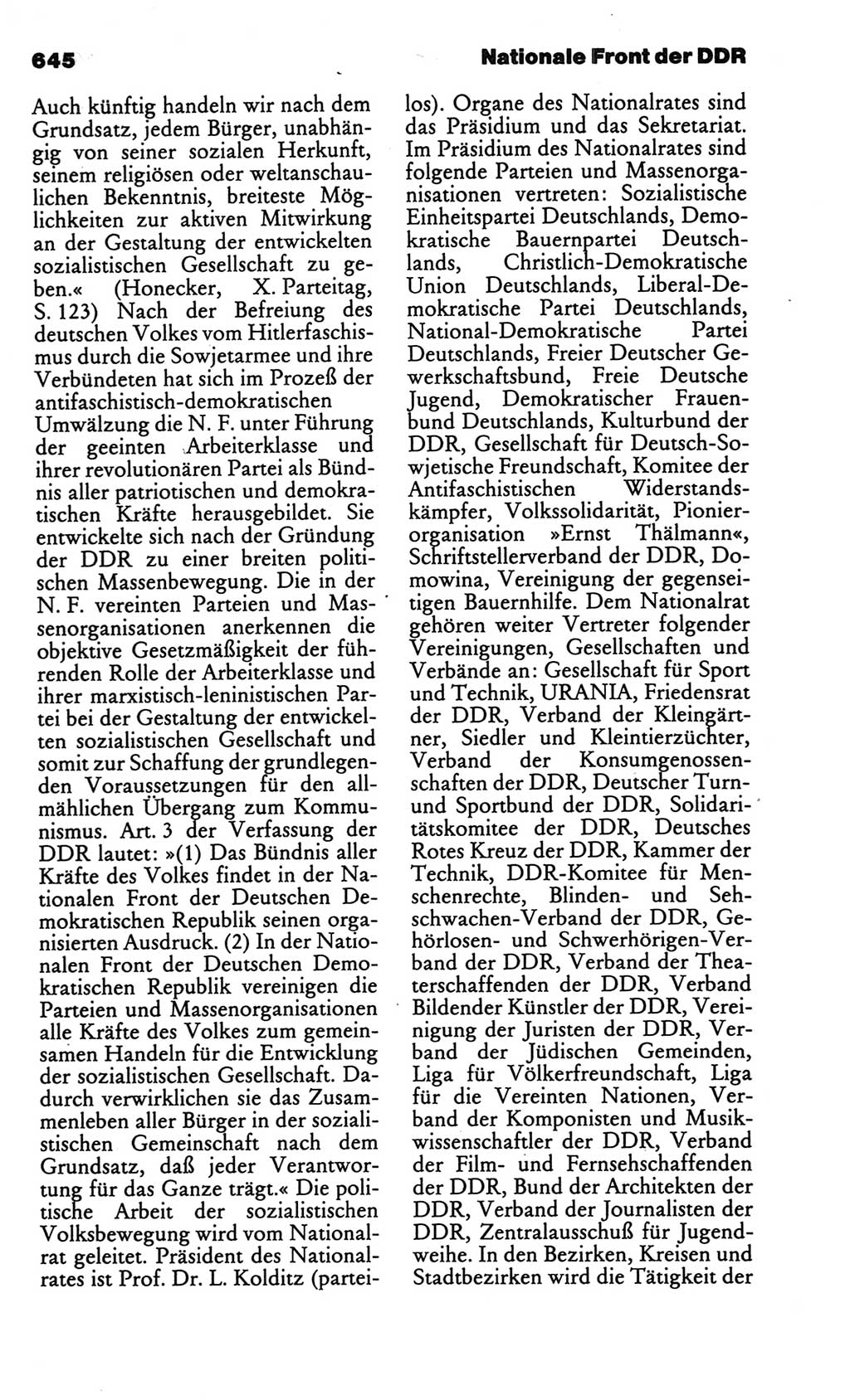 Kleines politisches Wörterbuch [Deutsche Demokratische Republik (DDR)] 1986, Seite 645 (Kl. pol. Wb. DDR 1986, S. 645)