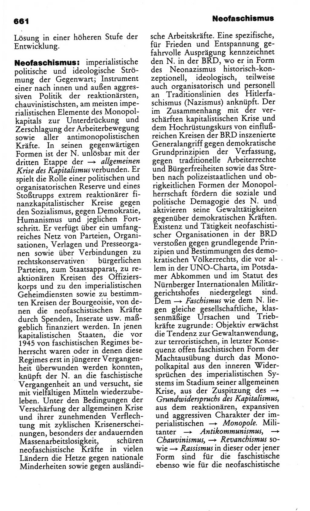 Kleines politisches Wörterbuch [Deutsche Demokratische Republik (DDR)] 1986, Seite 661 (Kl. pol. Wb. DDR 1986, S. 661)