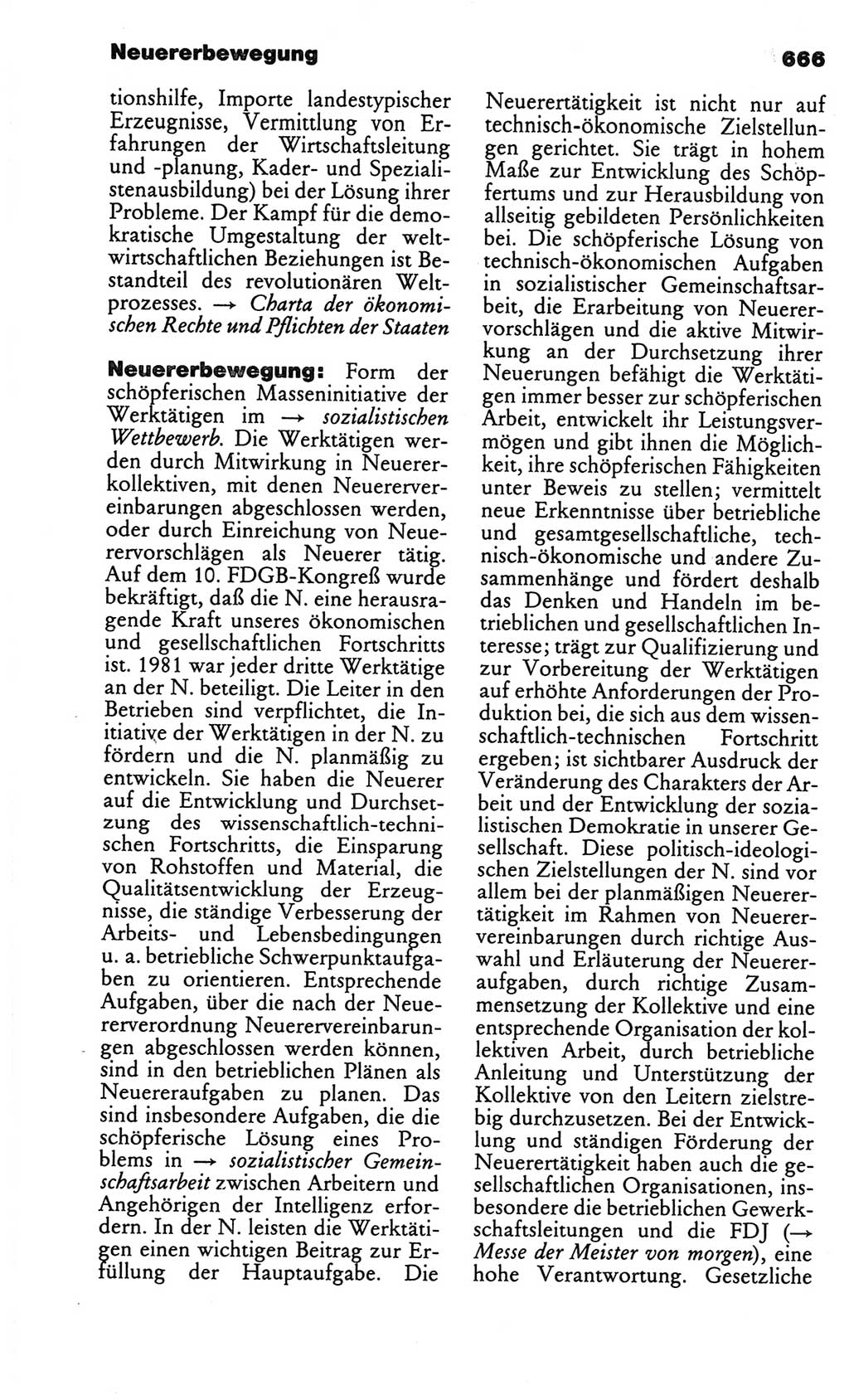 Kleines politisches Wörterbuch [Deutsche Demokratische Republik (DDR)] 1986, Seite 666 (Kl. pol. Wb. DDR 1986, S. 666)