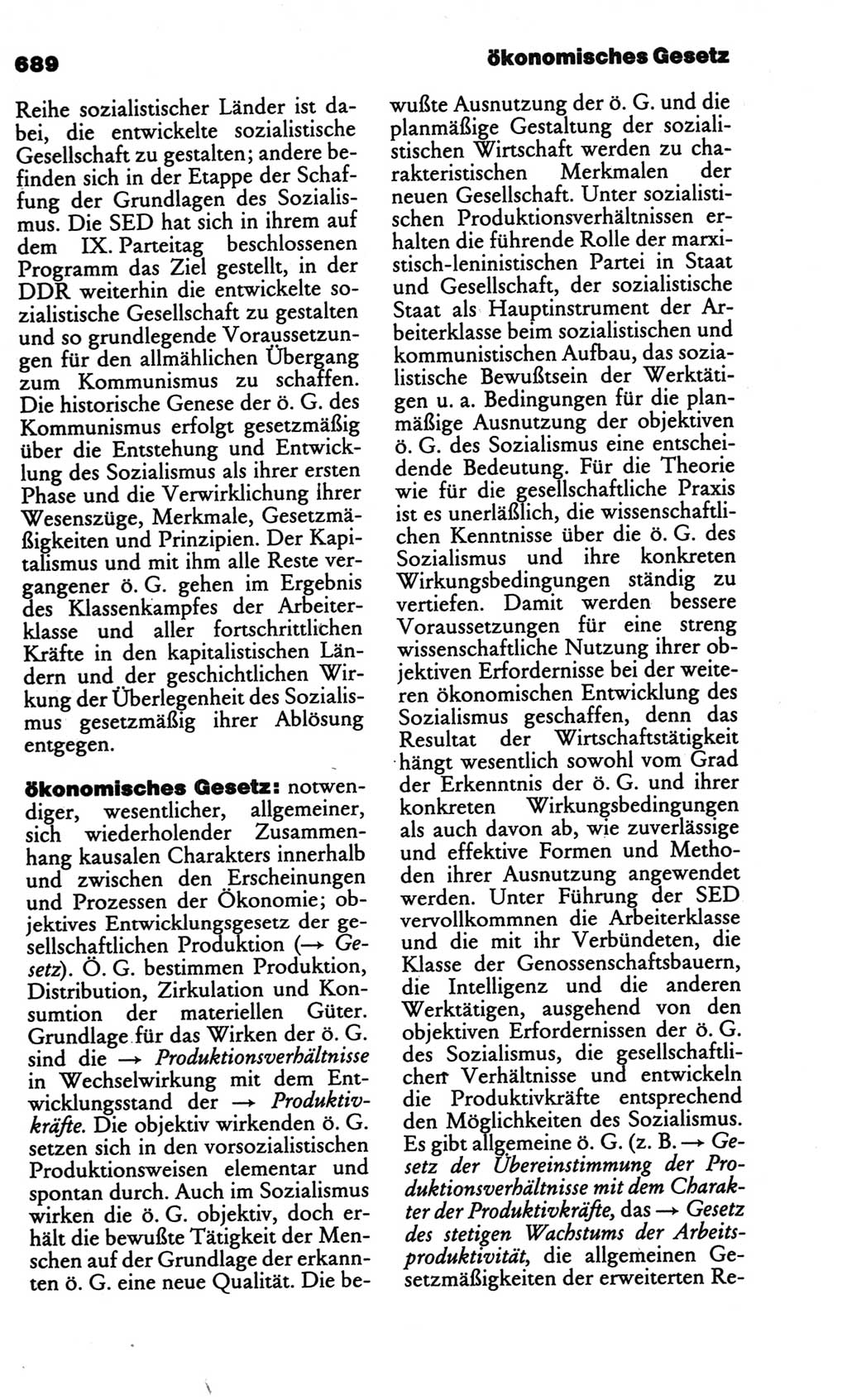 Kleines politisches Wörterbuch [Deutsche Demokratische Republik (DDR)] 1986, Seite 689 (Kl. pol. Wb. DDR 1986, S. 689)