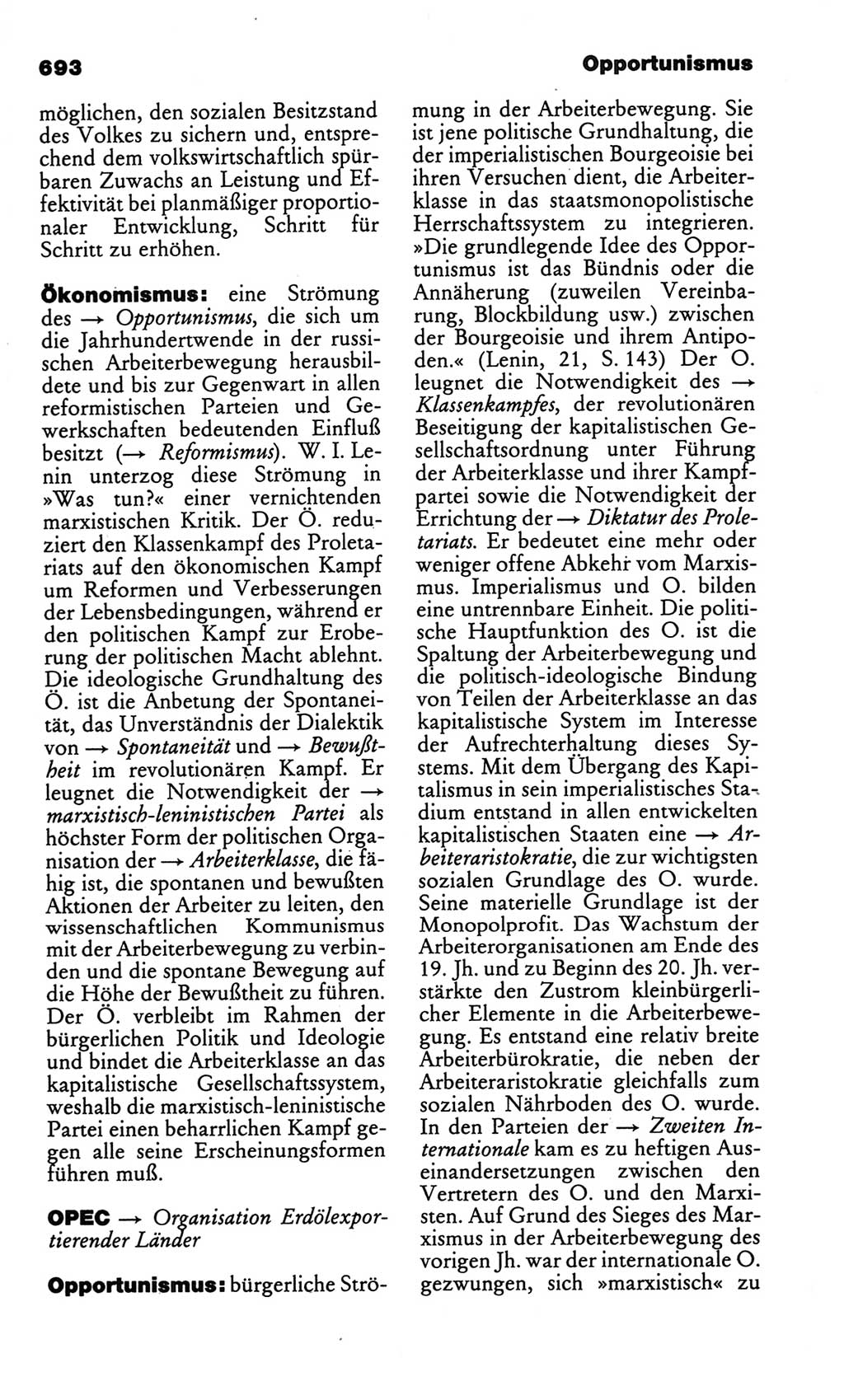 Kleines politisches Wörterbuch [Deutsche Demokratische Republik (DDR)] 1986, Seite 693 (Kl. pol. Wb. DDR 1986, S. 693)