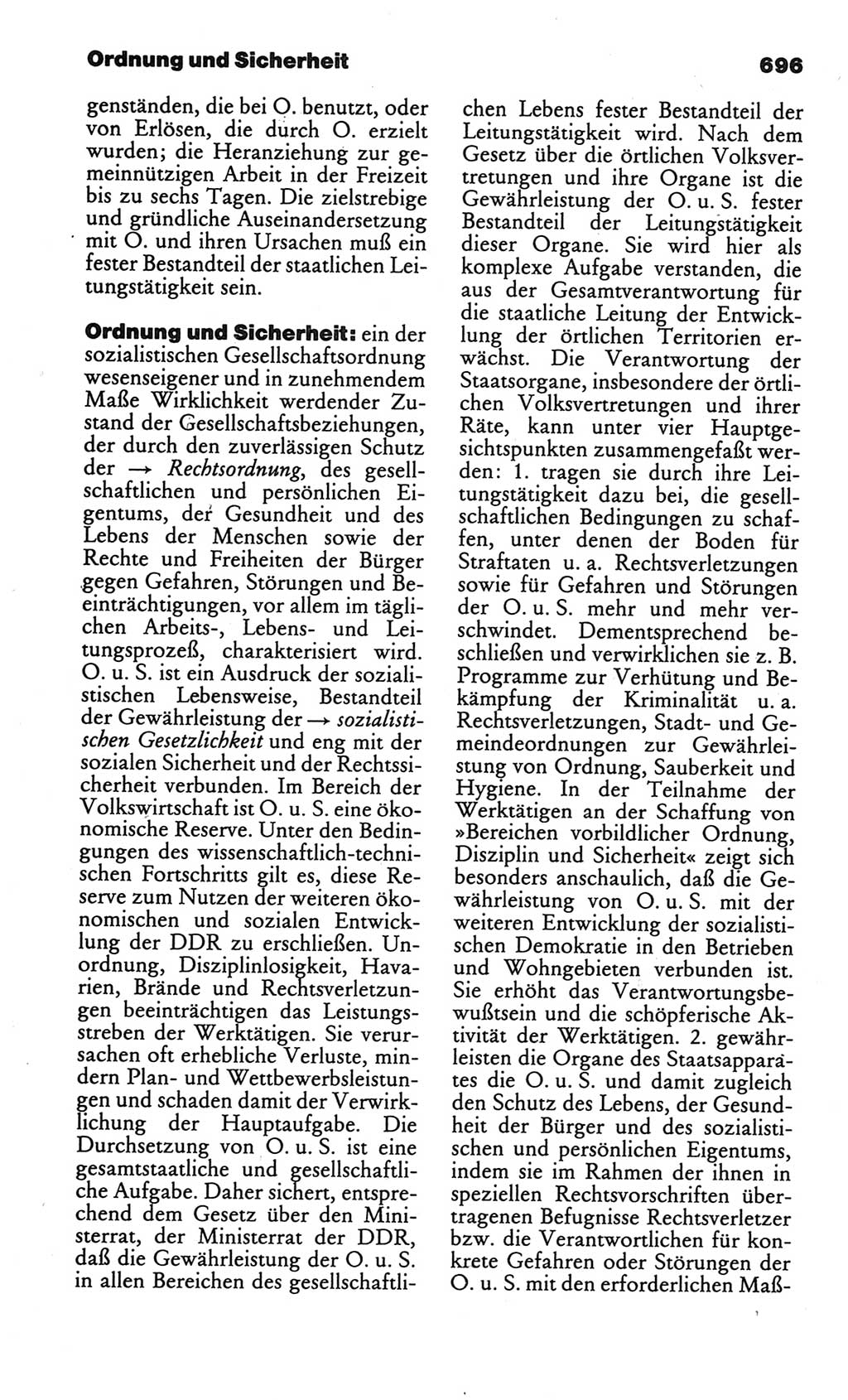 Kleines politisches Wörterbuch [Deutsche Demokratische Republik (DDR)] 1986, Seite 696 (Kl. pol. Wb. DDR 1986, S. 696)