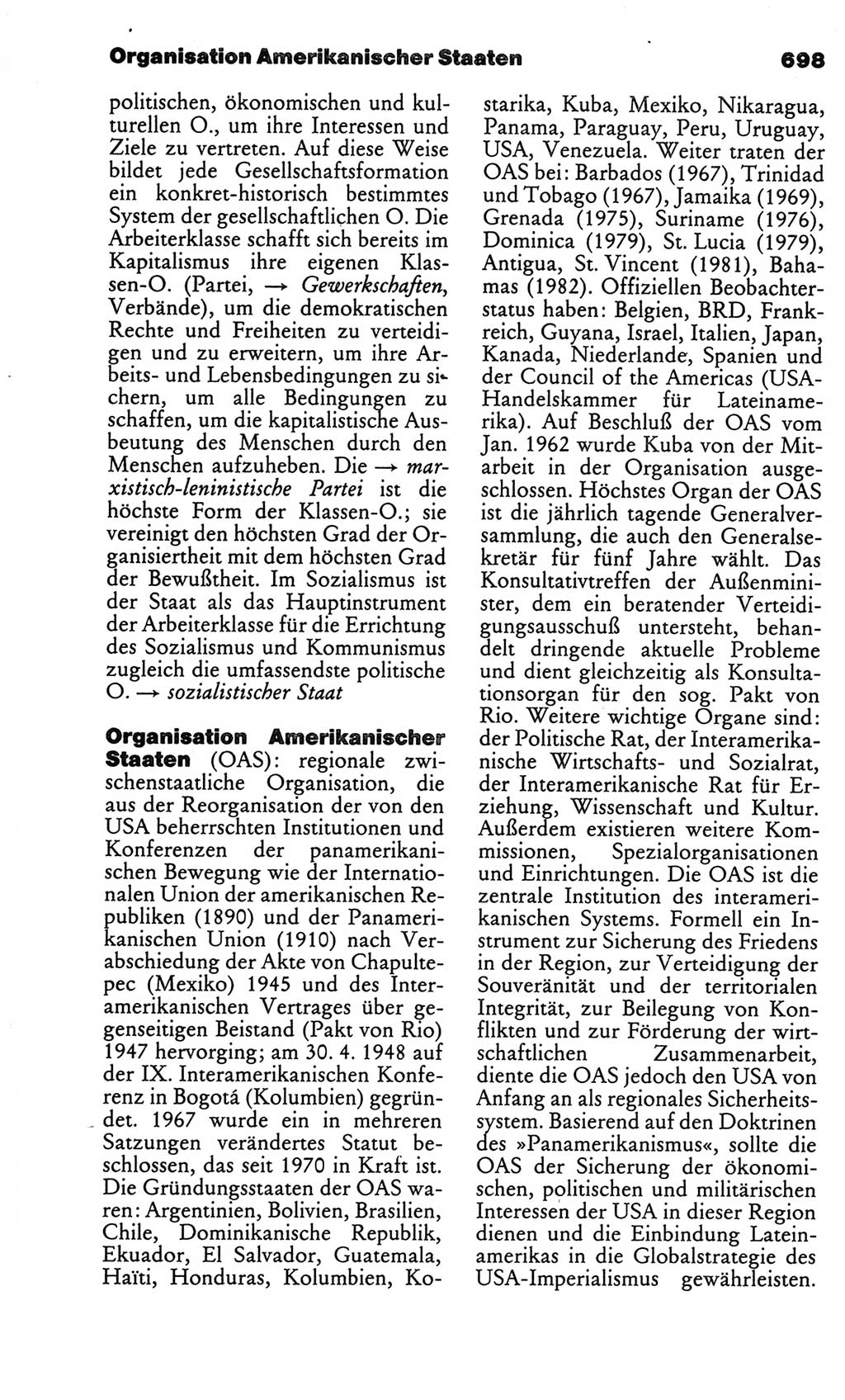 Kleines politisches Wörterbuch [Deutsche Demokratische Republik (DDR)] 1986, Seite 698 (Kl. pol. Wb. DDR 1986, S. 698)