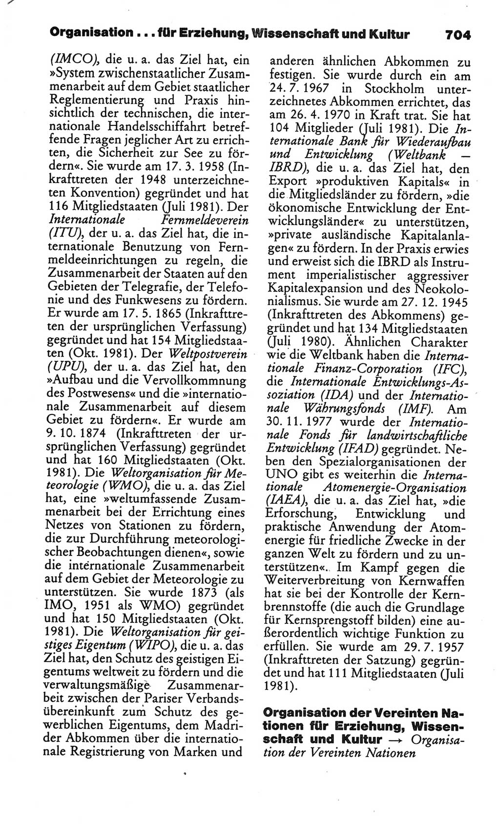 Kleines politisches Wörterbuch [Deutsche Demokratische Republik (DDR)] 1986, Seite 704 (Kl. pol. Wb. DDR 1986, S. 704)