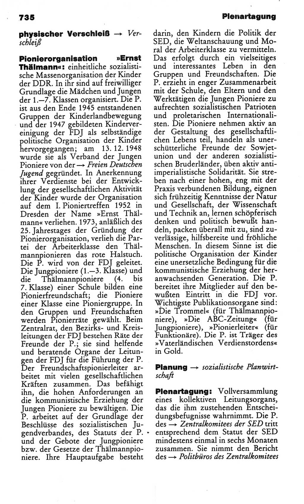 Kleines politisches Wörterbuch [Deutsche Demokratische Republik (DDR)] 1986, Seite 735 (Kl. pol. Wb. DDR 1986, S. 735)