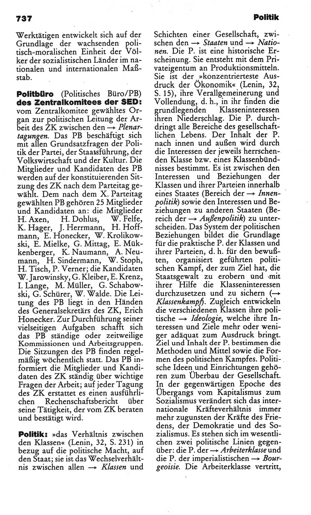 Kleines politisches Wörterbuch [Deutsche Demokratische Republik (DDR)] 1986, Seite 737 (Kl. pol. Wb. DDR 1986, S. 737)