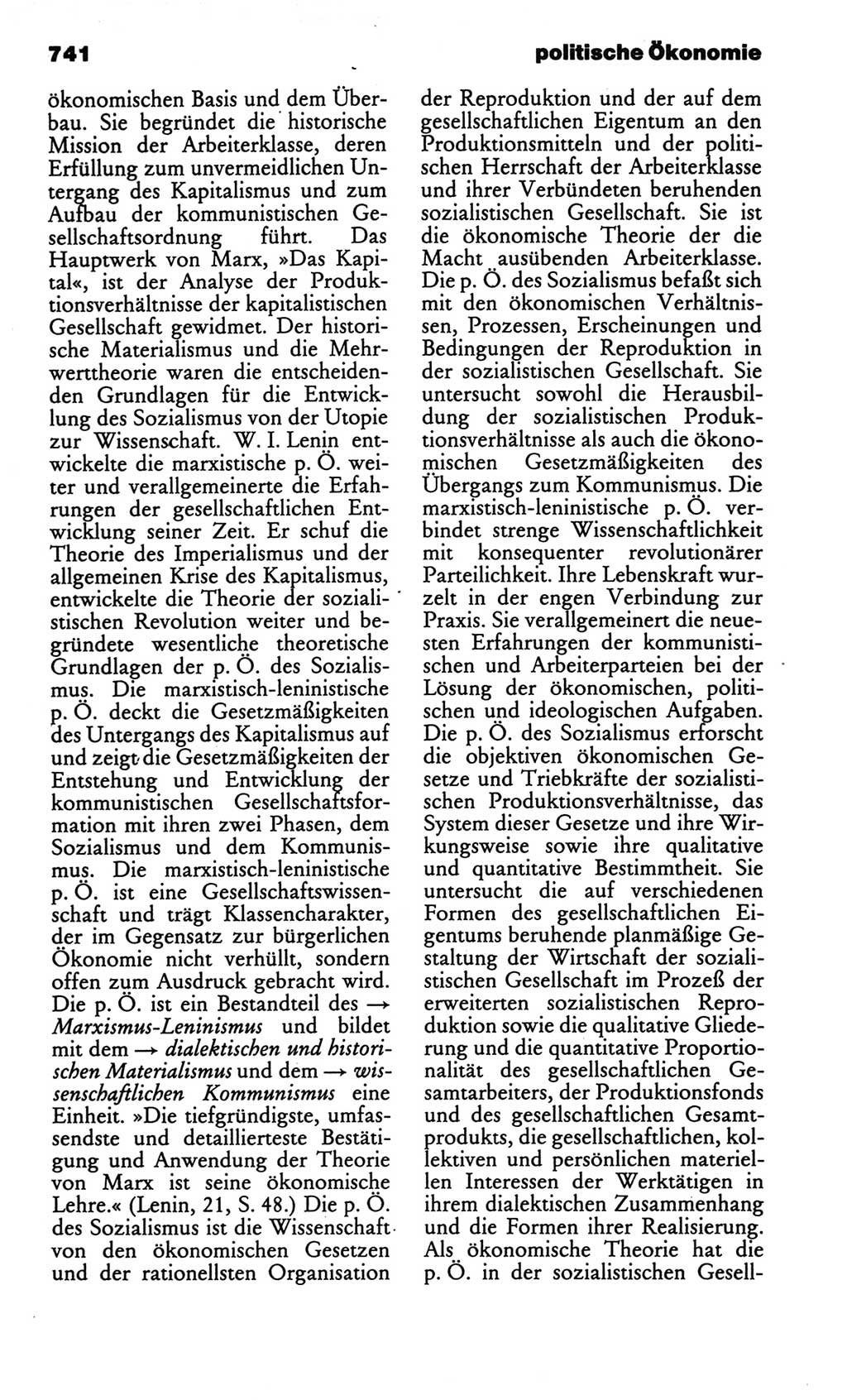 Kleines politisches Wörterbuch [Deutsche Demokratische Republik (DDR)] 1986, Seite 741 (Kl. pol. Wb. DDR 1986, S. 741)