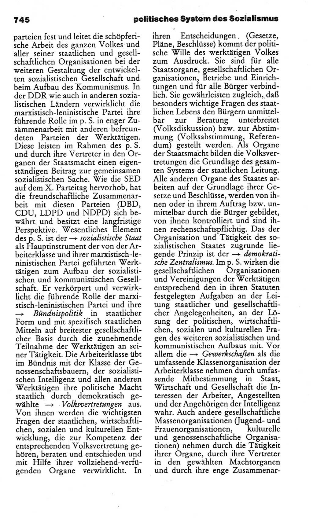 Kleines politisches Wörterbuch [Deutsche Demokratische Republik (DDR)] 1986, Seite 745 (Kl. pol. Wb. DDR 1986, S. 745)