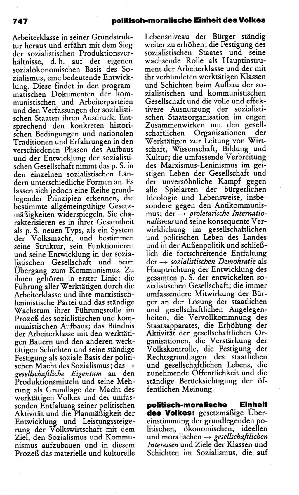 Kleines politisches Wörterbuch [Deutsche Demokratische Republik (DDR)] 1986, Seite 747 (Kl. pol. Wb. DDR 1986, S. 747)