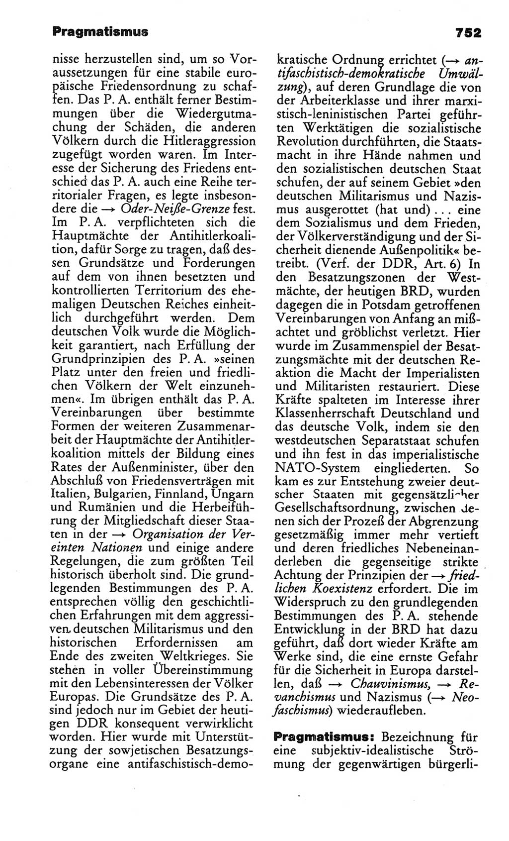 Kleines politisches Wörterbuch [Deutsche Demokratische Republik (DDR)] 1986, Seite 752 (Kl. pol. Wb. DDR 1986, S. 752)
