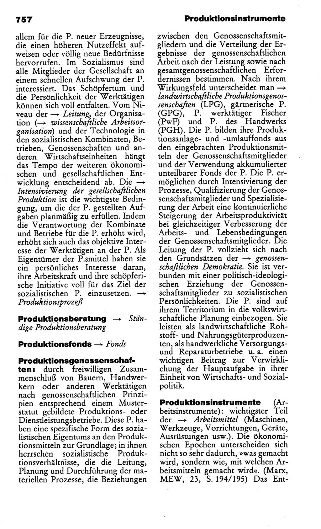 Kleines politisches Wörterbuch [Deutsche Demokratische Republik (DDR)] 1986, Seite 757 (Kl. pol. Wb. DDR 1986, S. 757)