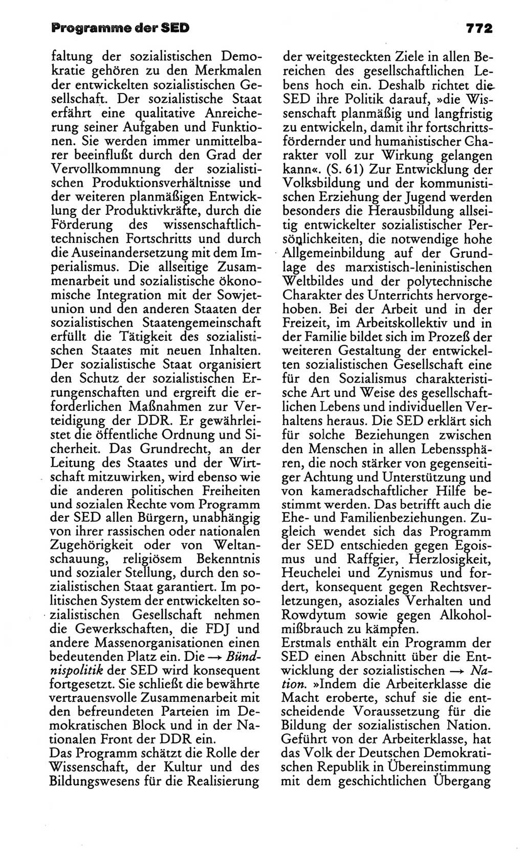 Kleines politisches Wörterbuch [Deutsche Demokratische Republik (DDR)] 1986, Seite 772 (Kl. pol. Wb. DDR 1986, S. 772)