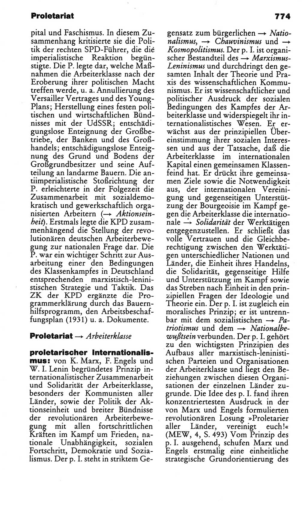 Kleines politisches Wörterbuch [Deutsche Demokratische Republik (DDR)] 1986, Seite 774 (Kl. pol. Wb. DDR 1986, S. 774)