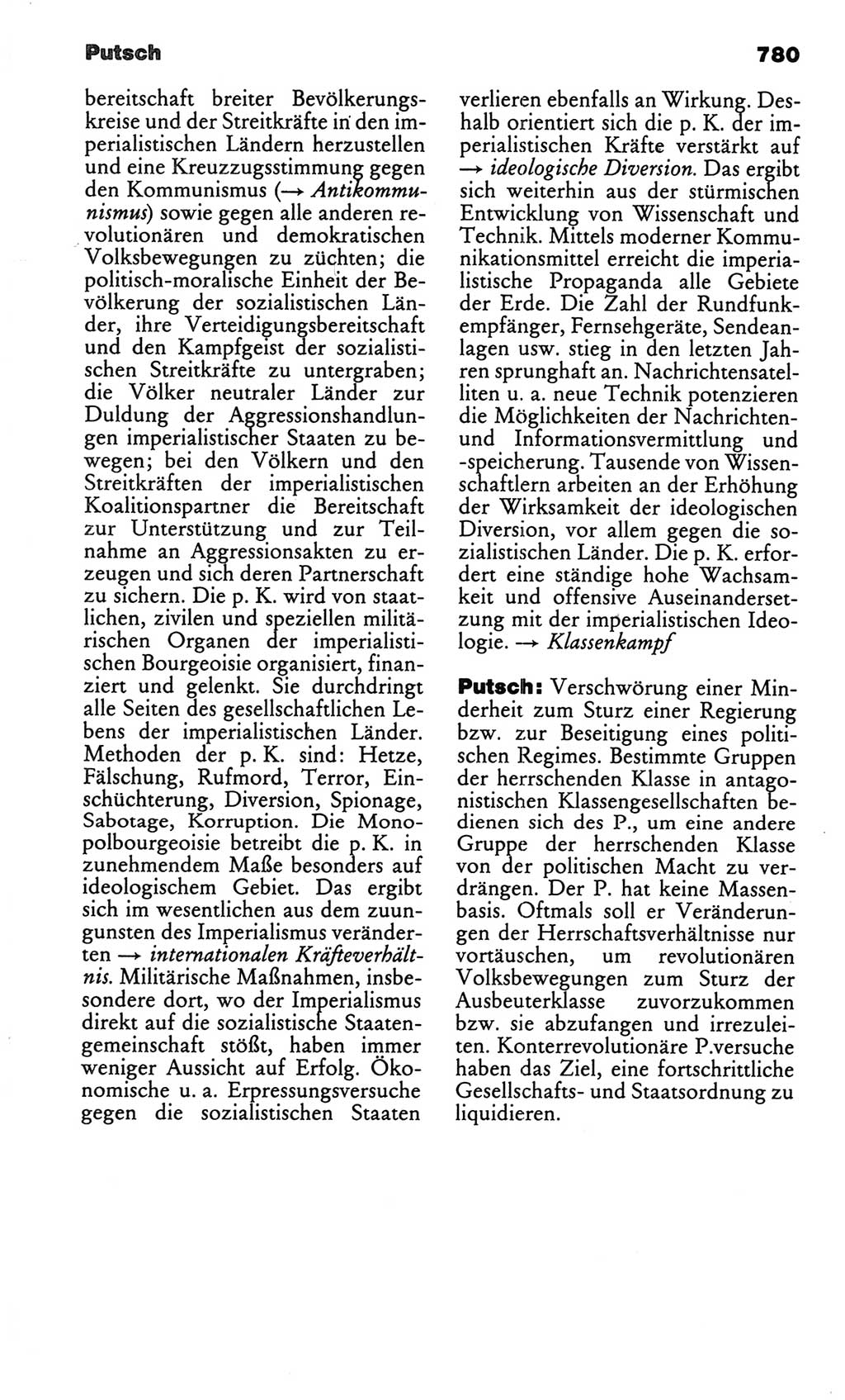 Kleines politisches Wörterbuch [Deutsche Demokratische Republik (DDR)] 1986, Seite 780 (Kl. pol. Wb. DDR 1986, S. 780)