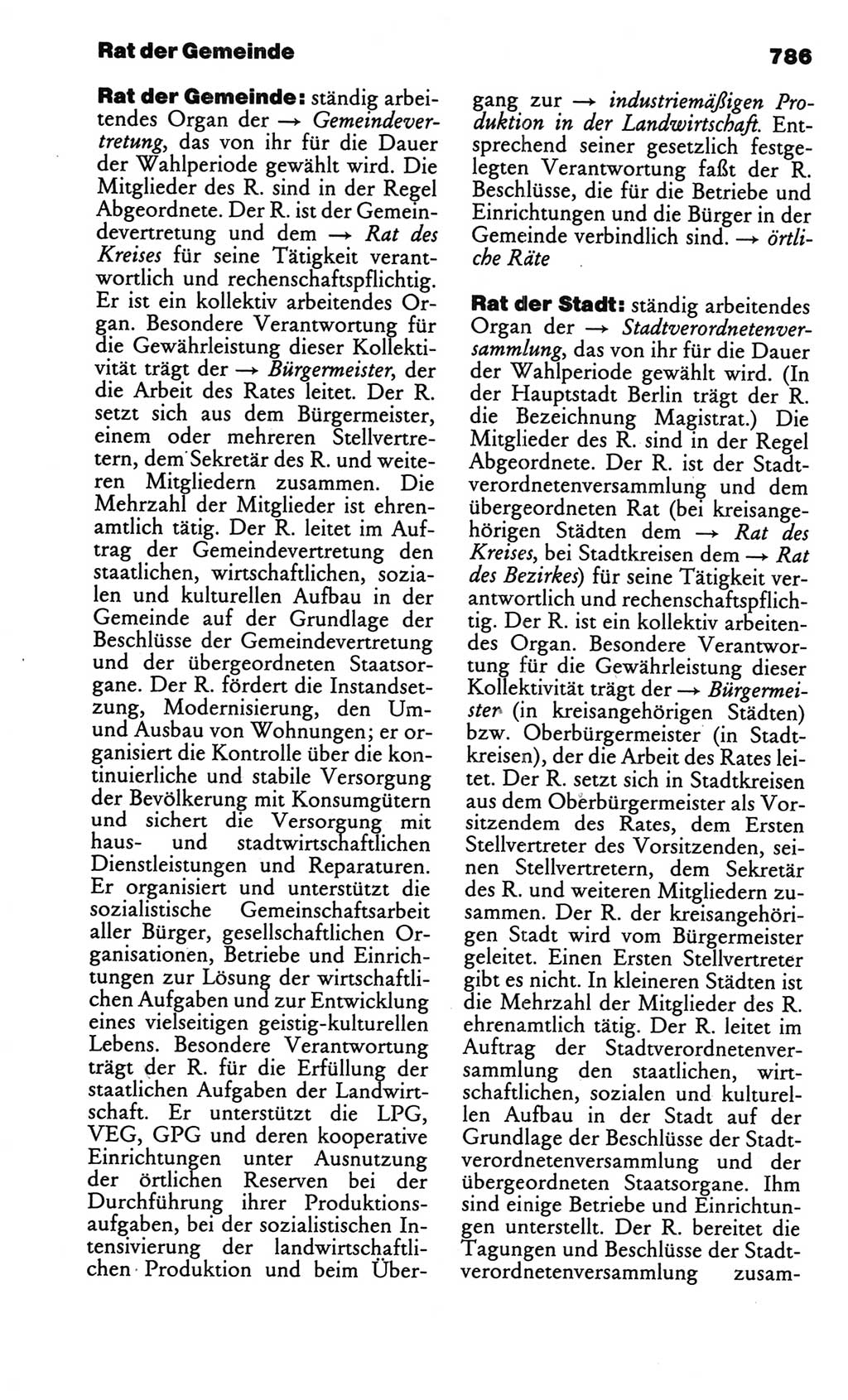 Kleines politisches Wörterbuch [Deutsche Demokratische Republik (DDR)] 1986, Seite 786 (Kl. pol. Wb. DDR 1986, S. 786)