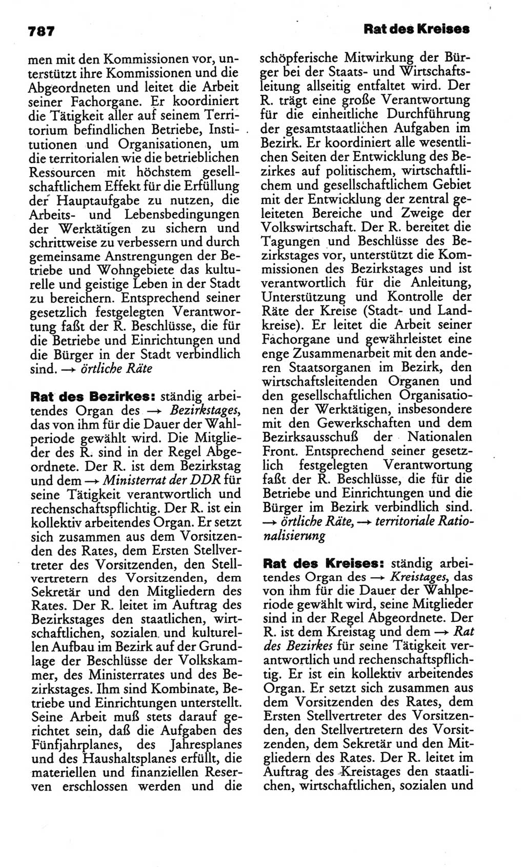 Kleines politisches Wörterbuch [Deutsche Demokratische Republik (DDR)] 1986, Seite 787 (Kl. pol. Wb. DDR 1986, S. 787)