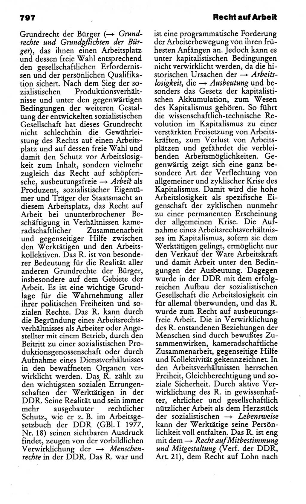 Kleines politisches Wörterbuch [Deutsche Demokratische Republik (DDR)] 1986, Seite 797 (Kl. pol. Wb. DDR 1986, S. 797)