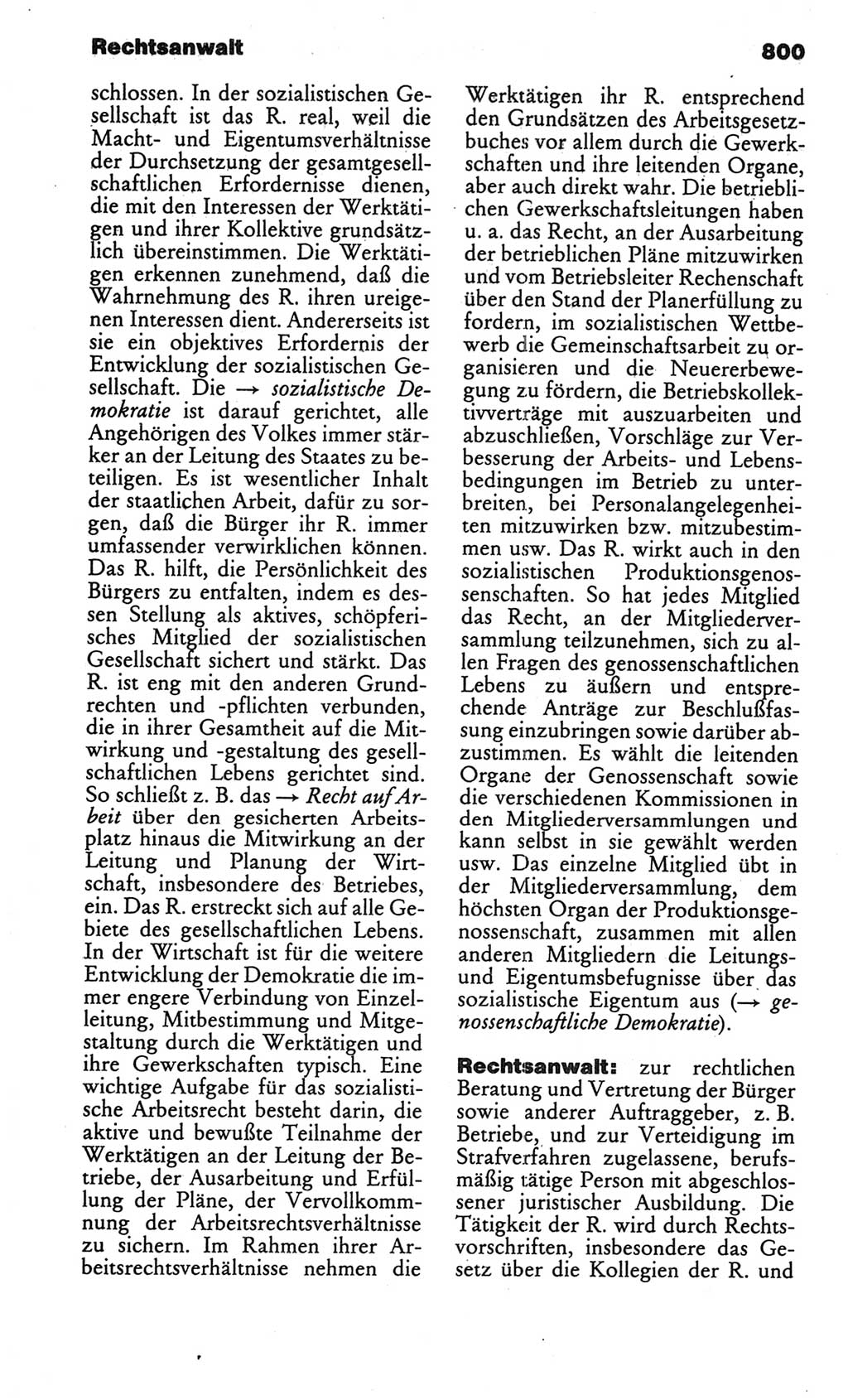 Kleines politisches Wörterbuch [Deutsche Demokratische Republik (DDR)] 1986, Seite 800 (Kl. pol. Wb. DDR 1986, S. 800)