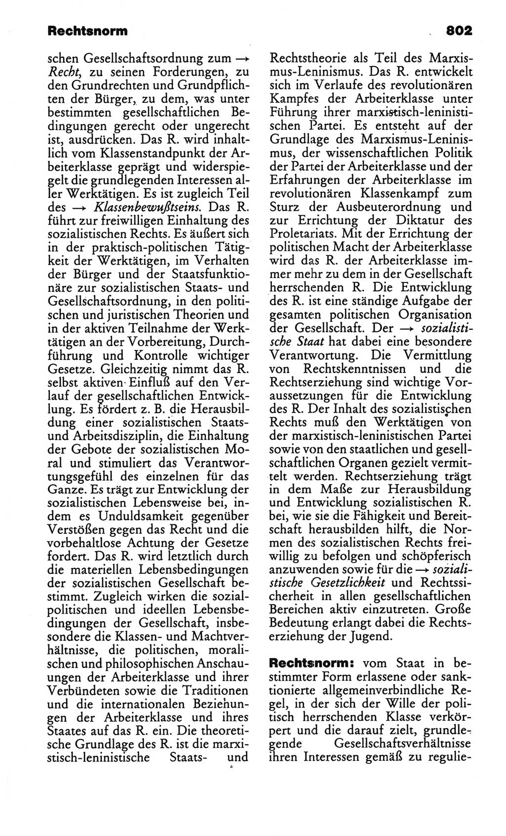 Kleines politisches Wörterbuch [Deutsche Demokratische Republik (DDR)] 1986, Seite 802 (Kl. pol. Wb. DDR 1986, S. 802)
