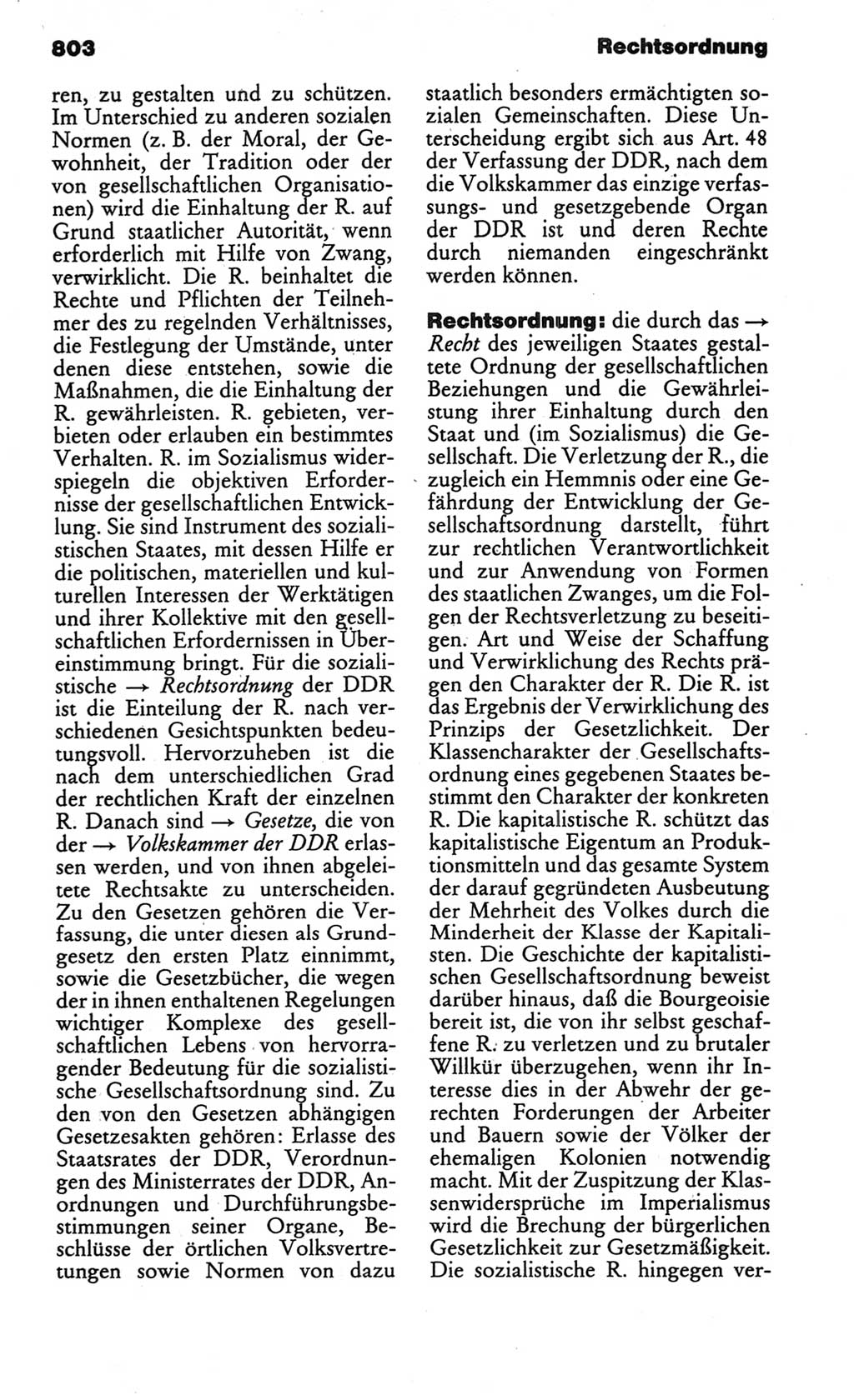 Kleines politisches Wörterbuch [Deutsche Demokratische Republik (DDR)] 1986, Seite 803 (Kl. pol. Wb. DDR 1986, S. 803)