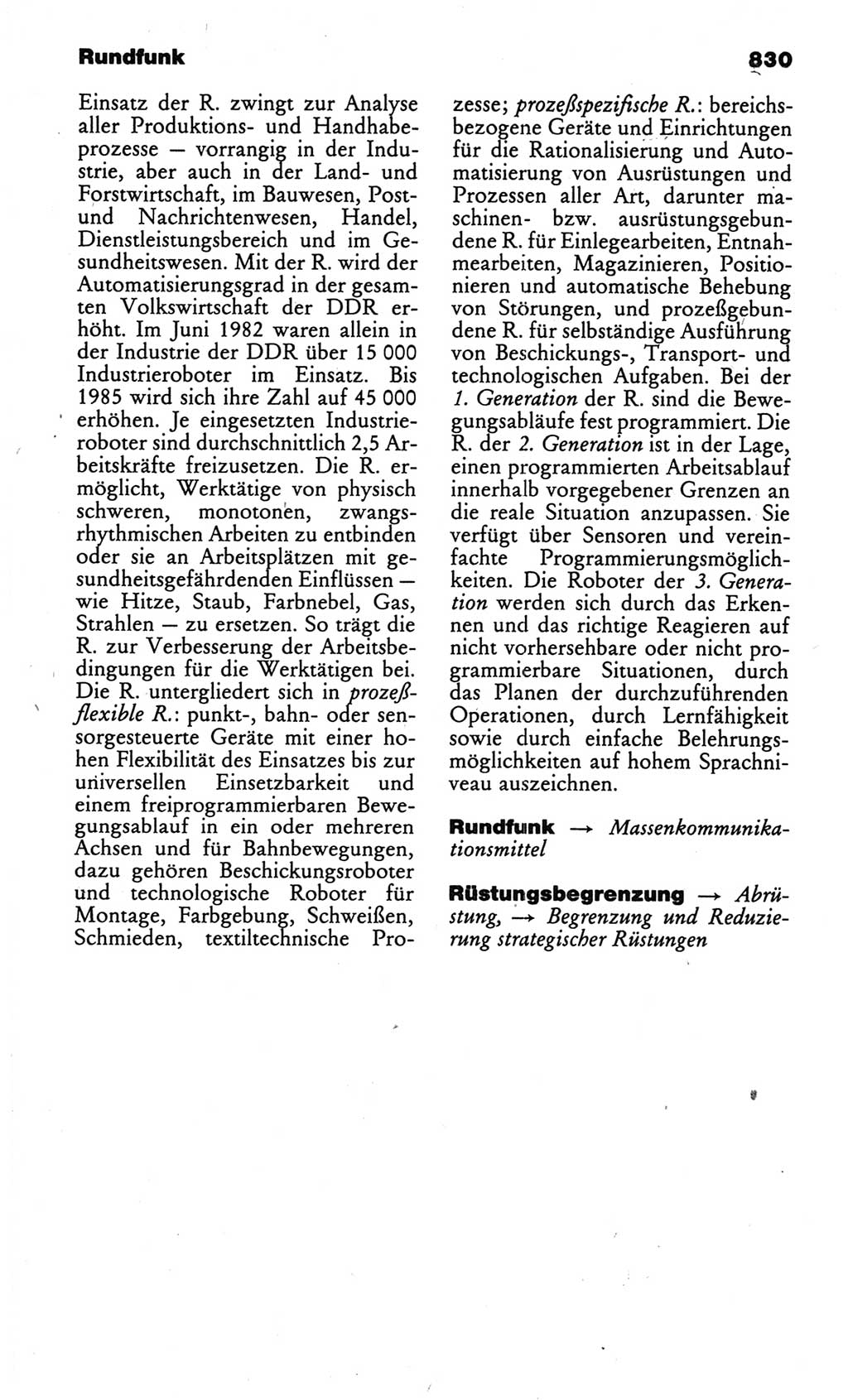 Kleines politisches Wörterbuch [Deutsche Demokratische Republik (DDR)] 1986, Seite 830 (Kl. pol. Wb. DDR 1986, S. 830)