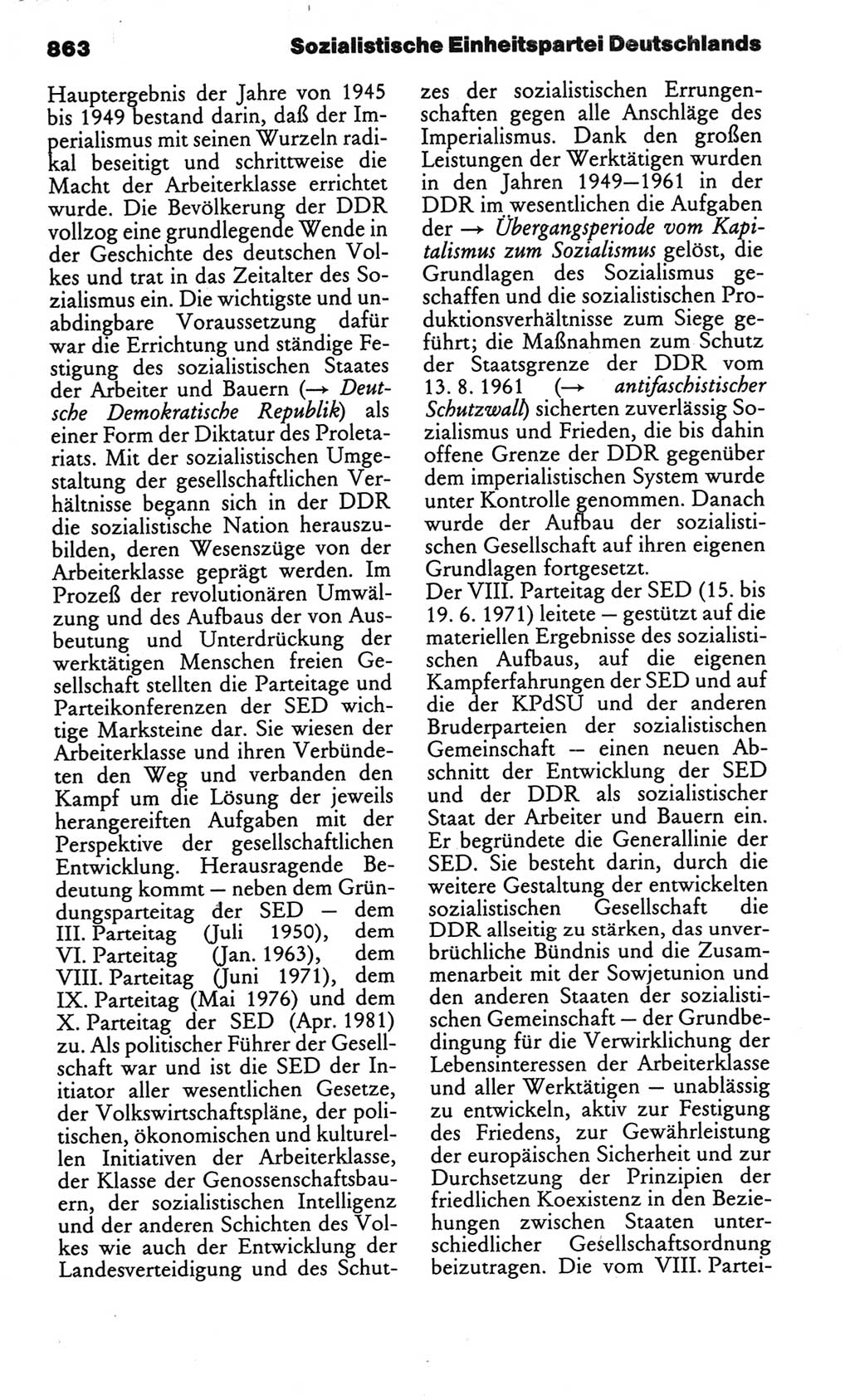 Kleines politisches Wörterbuch [Deutsche Demokratische Republik (DDR)] 1986, Seite 863 (Kl. pol. Wb. DDR 1986, S. 863)