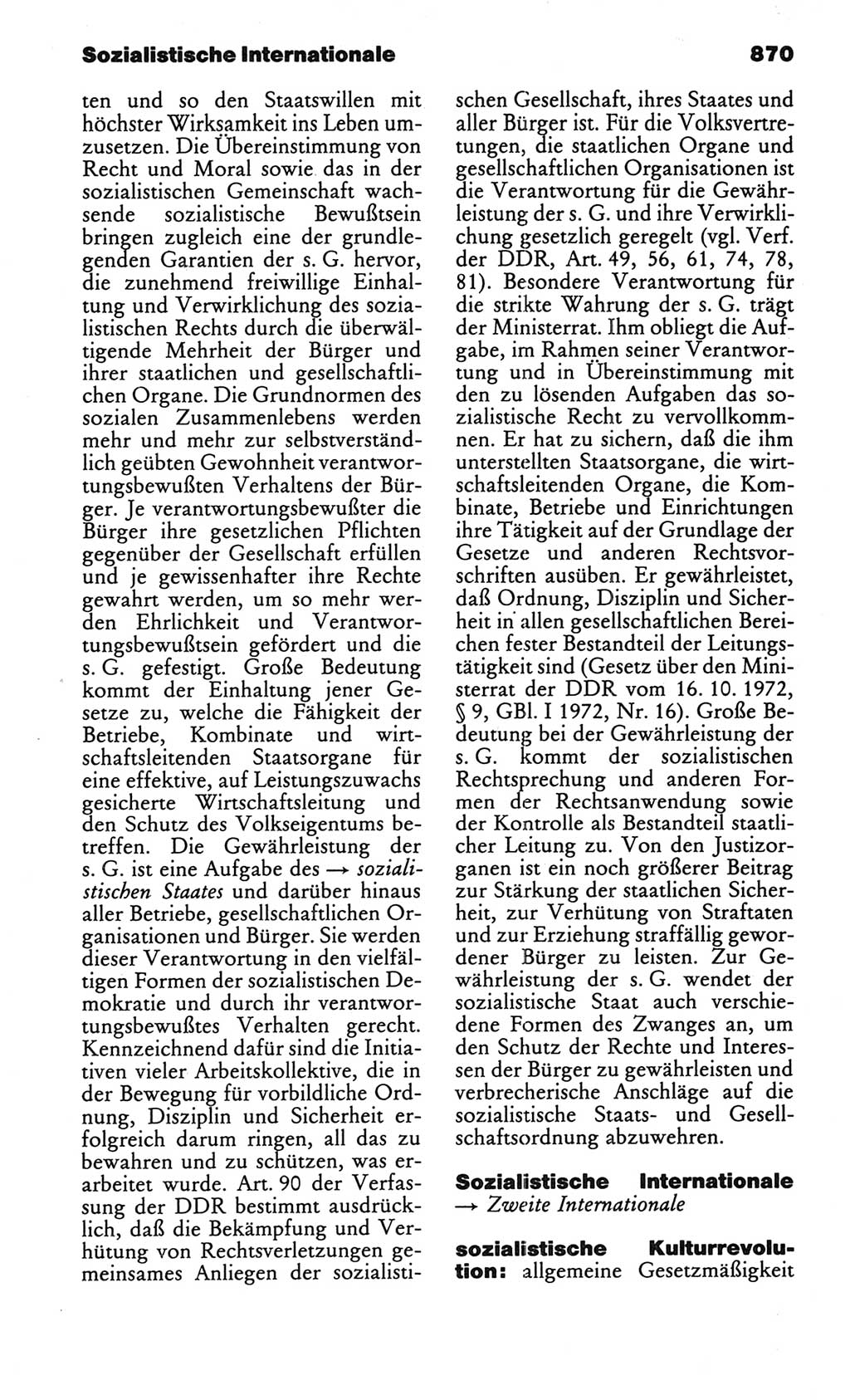 Kleines politisches Wörterbuch [Deutsche Demokratische Republik (DDR)] 1986, Seite 870 (Kl. pol. Wb. DDR 1986, S. 870)