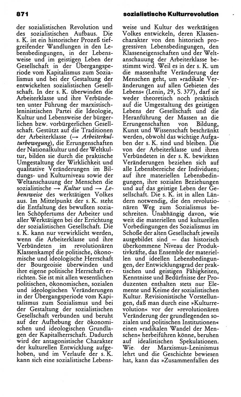 Kleines politisches Wörterbuch [Deutsche Demokratische Republik (DDR)] 1986, Seite 871 (Kl. pol. Wb. DDR 1986, S. 871)